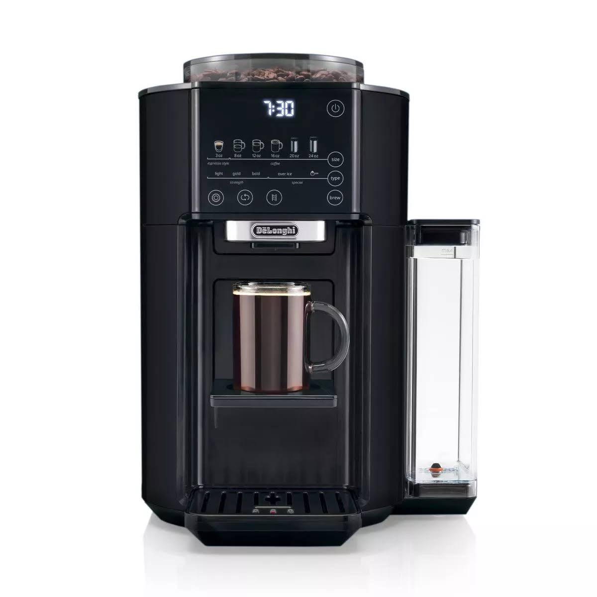 TrueBrew Automatic Coffee Maker with Bean Extract Technology   Black Matte