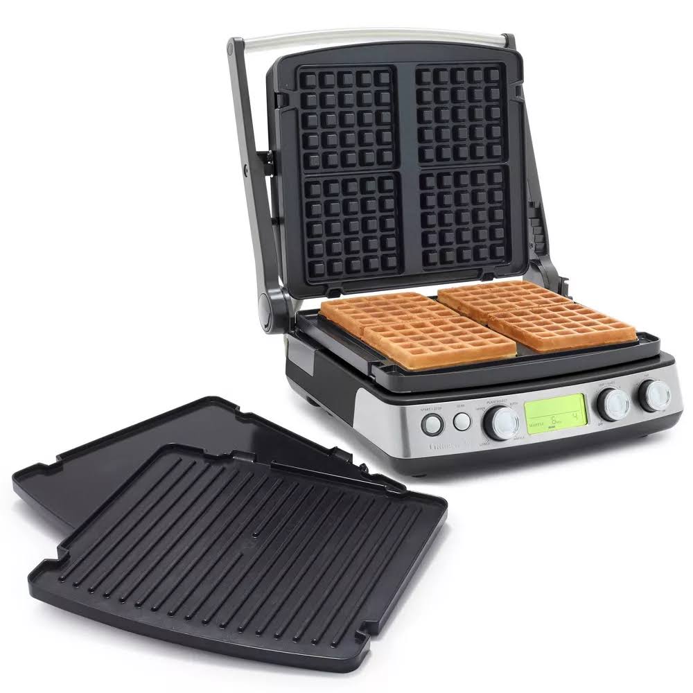 GreenPan Elite Ceramic Nonstick 7-in-1 Multi-Function Contact Grill   Griddle and Waffle Maker