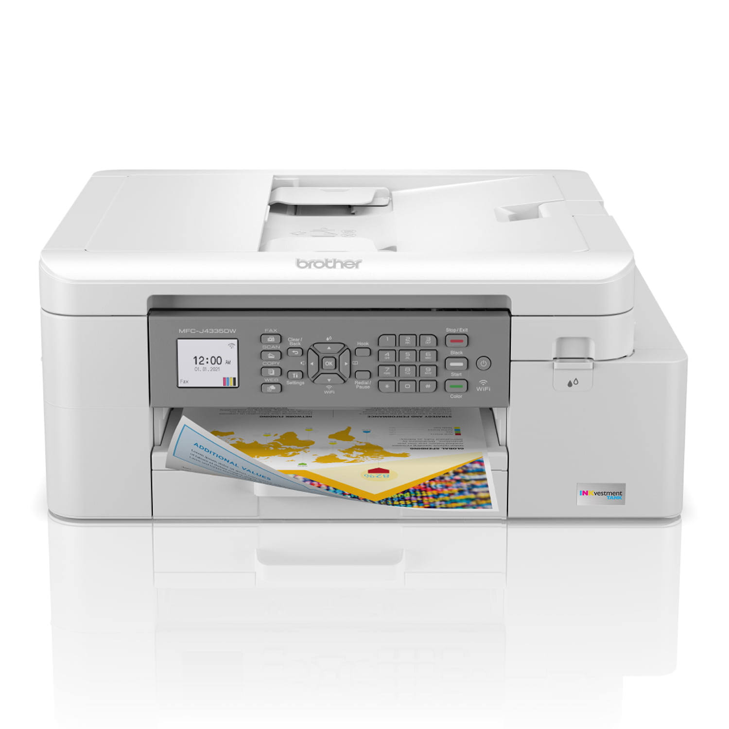 MFC-J4335DW All-in-One Color Inkjet Printer, Copy/Fax/Print/Scan