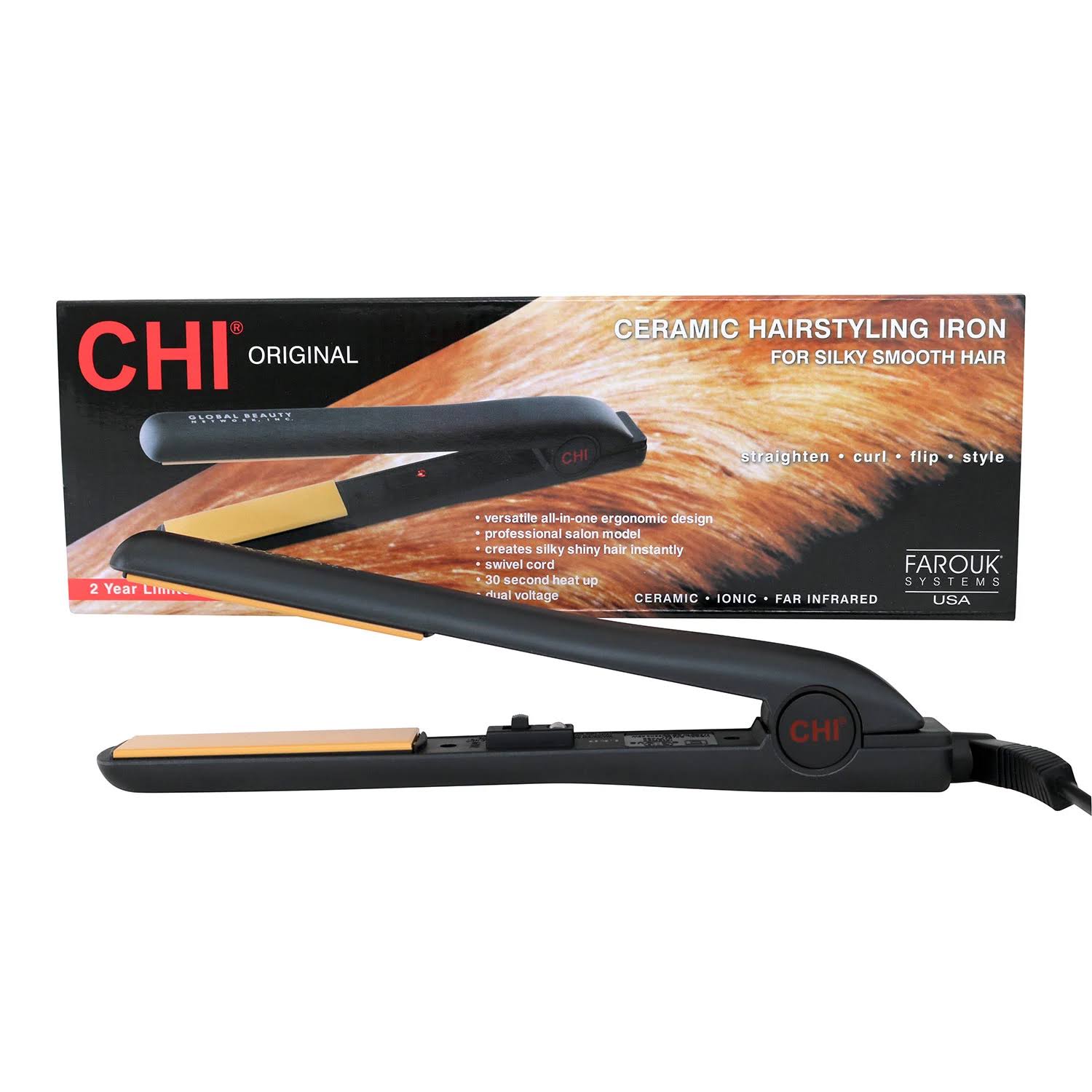 CHI Original Ceramic Hairstyling Iron, 1