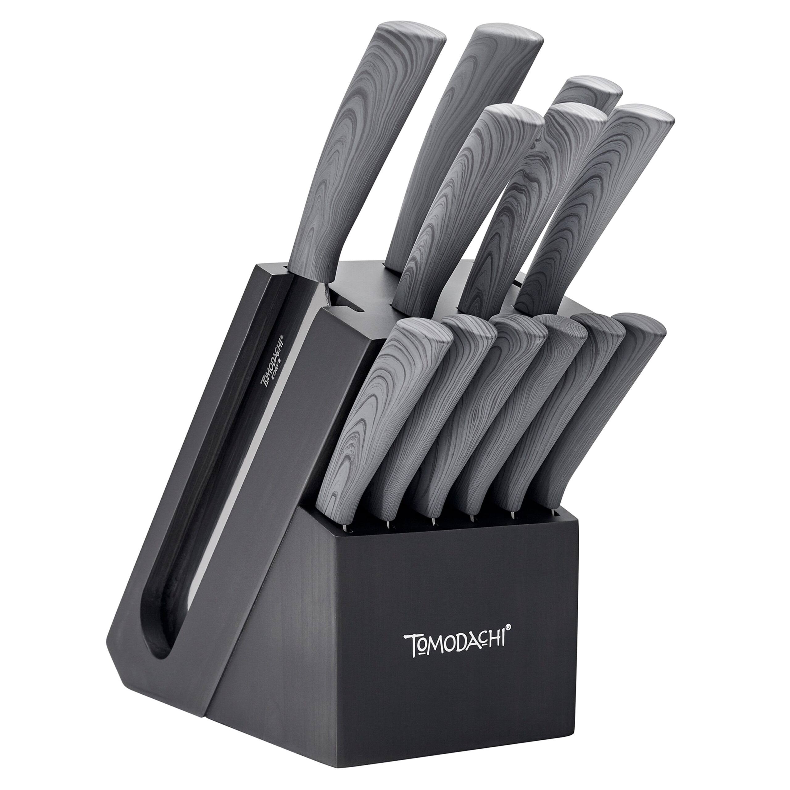 Tomodachi Raintree Ash   13 Piece Knife Block Set