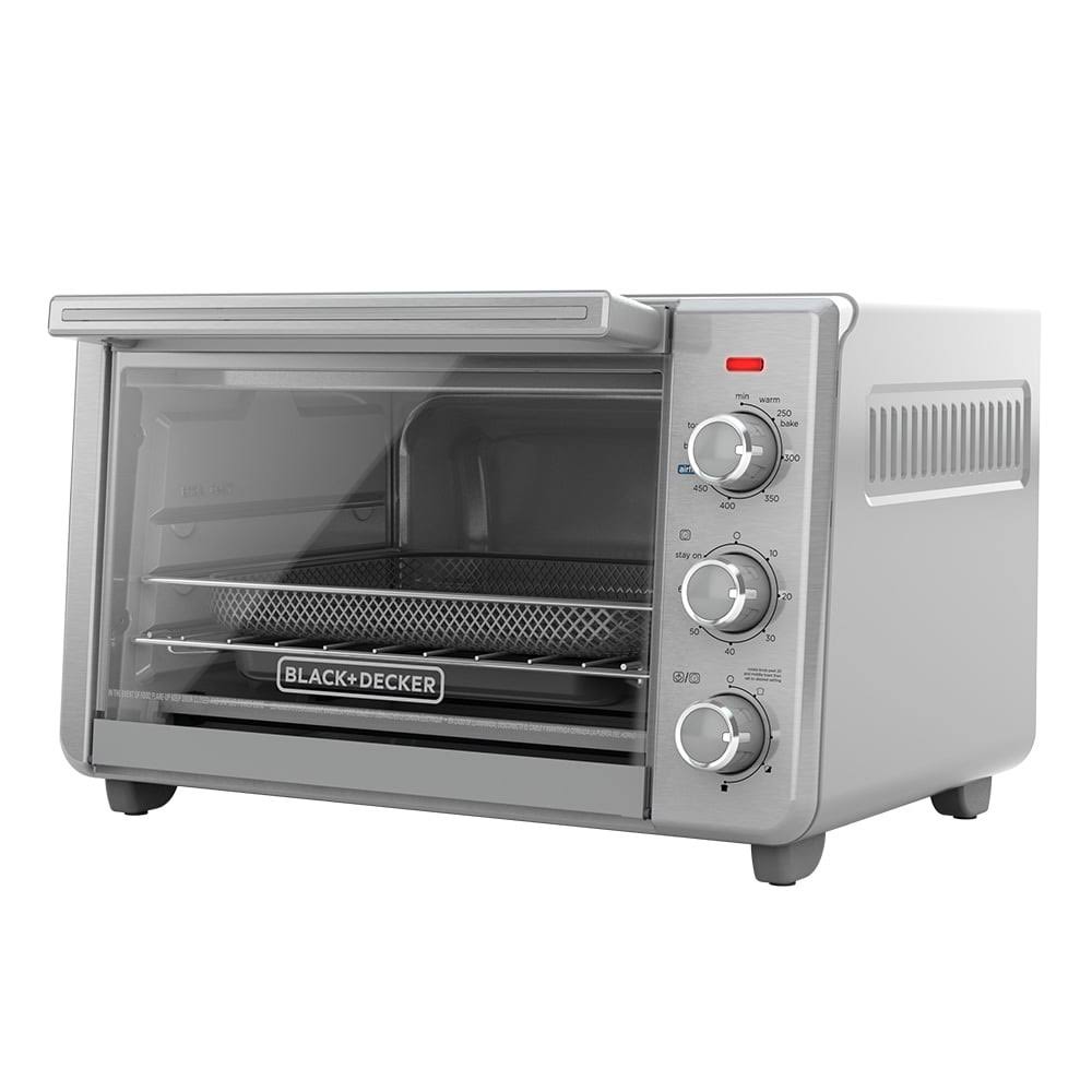 BLACK+DECKER TO3217SS 6-Slice Crisp  N Bake Air Fry Toaster Oven