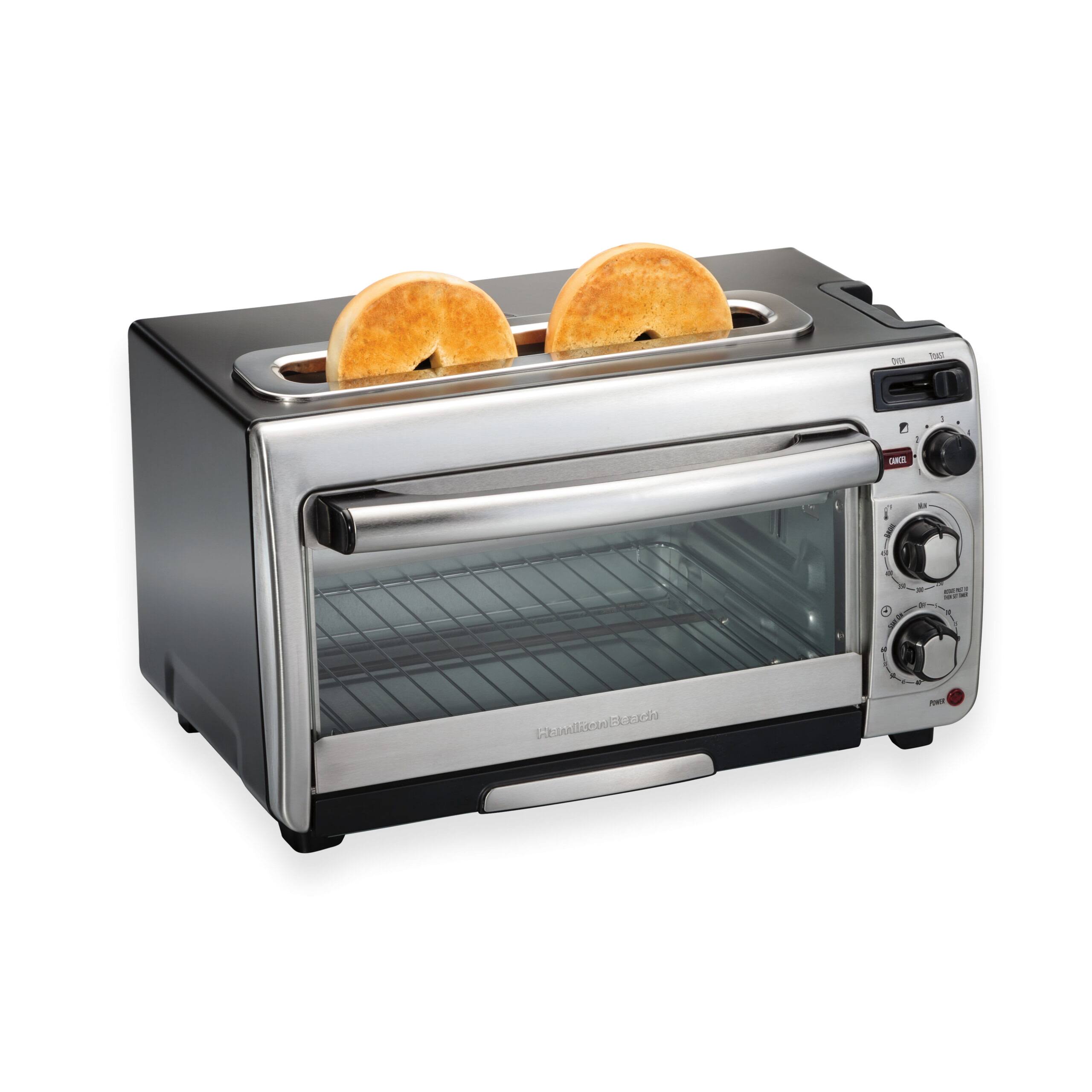 Hamilton Beach 2-in-1 Oven   Toaster, Space-Saving Design, 31156