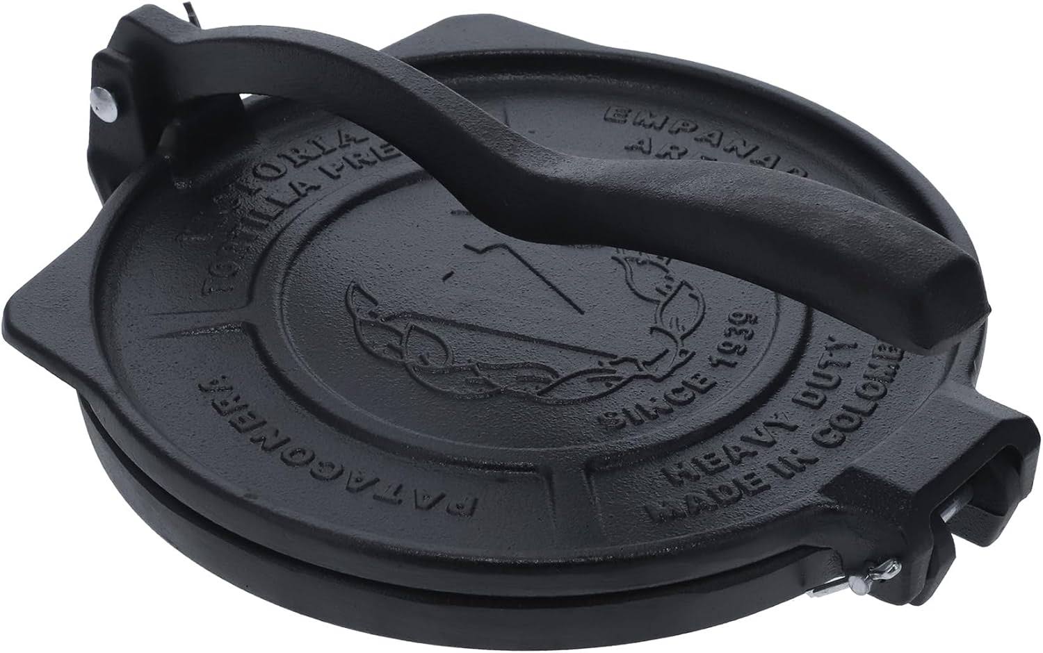 Victoria 10-Inch Commercial-Grade Cast-Iron Tortilla Press, Made from Super-Durable HD Iron, Made in Colombia