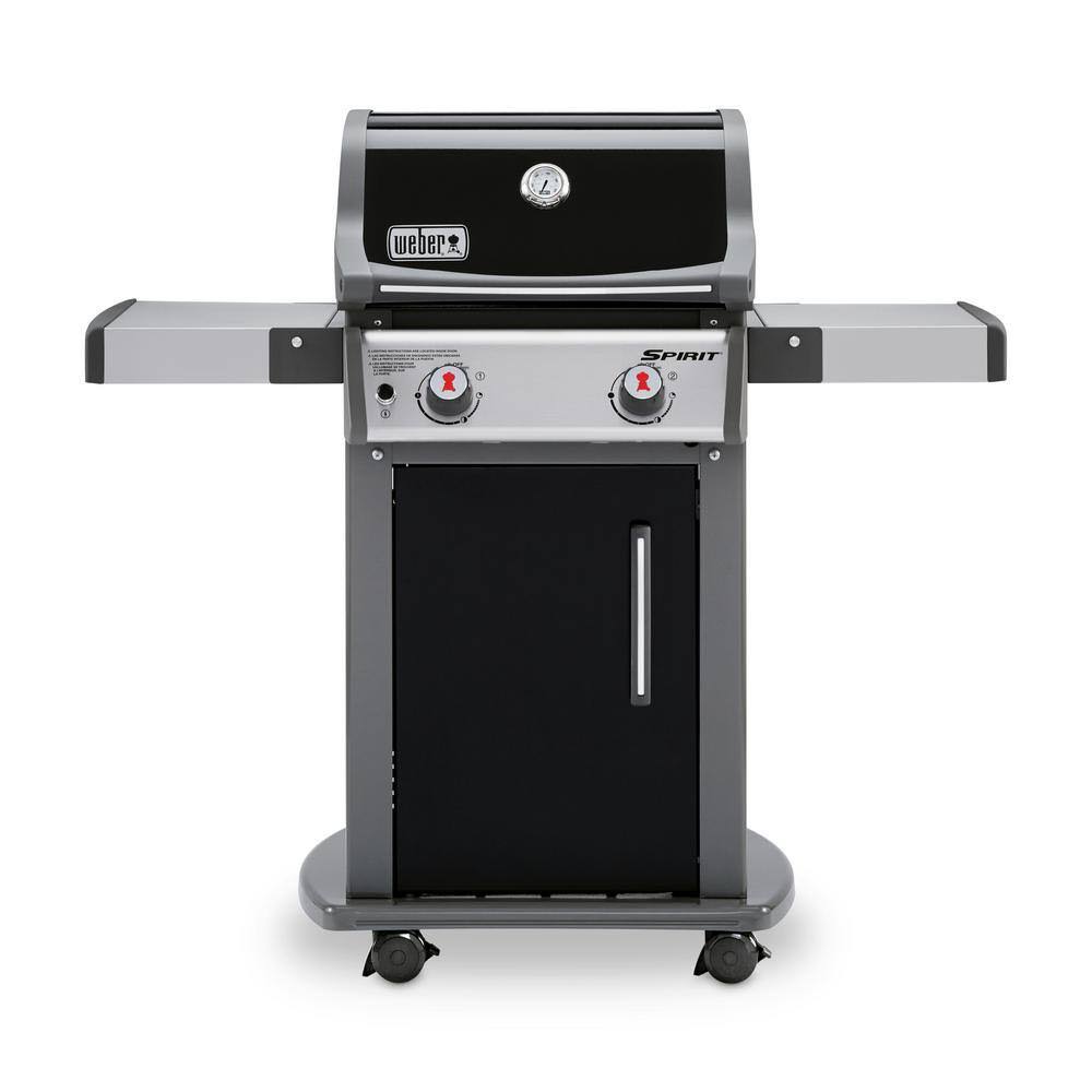 46110001 Spirit E-210 2-Burner Propane Gas Grill in Black with Built-In Thermometer