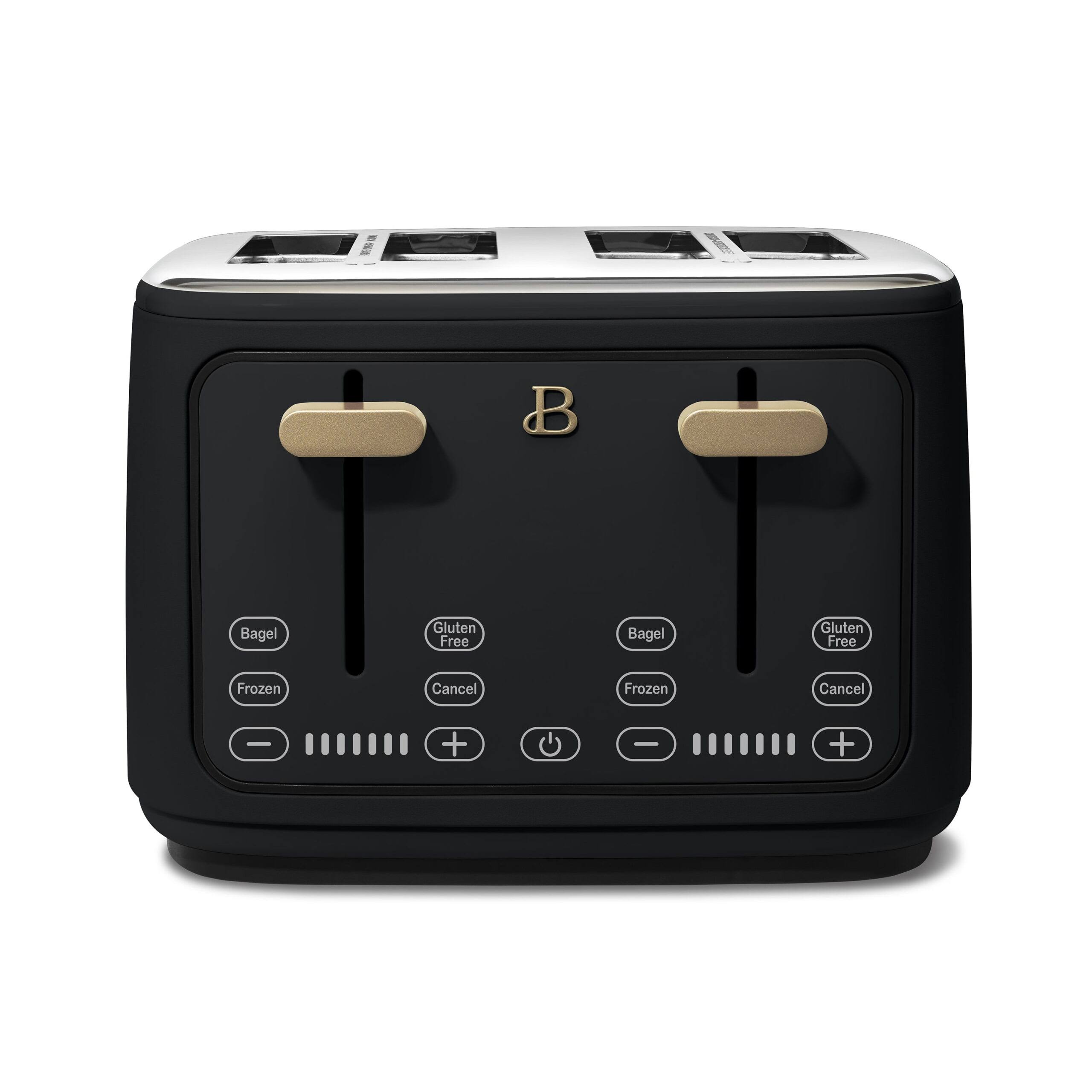 Beautiful 4 Slice Toaster, Black Sesame by