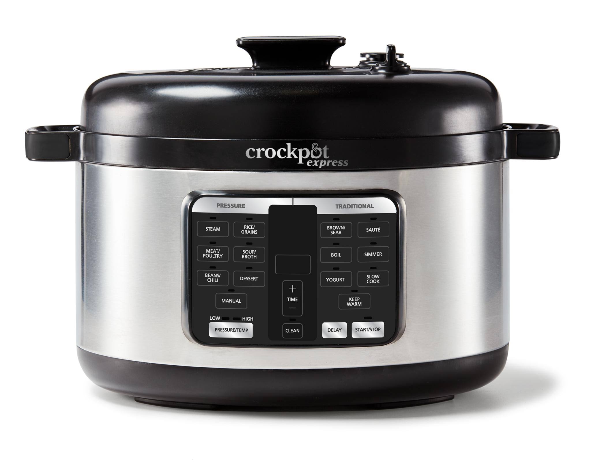 Crockpot Express 6-Qt Oval Max Pressure Cooker, Stainless Steel