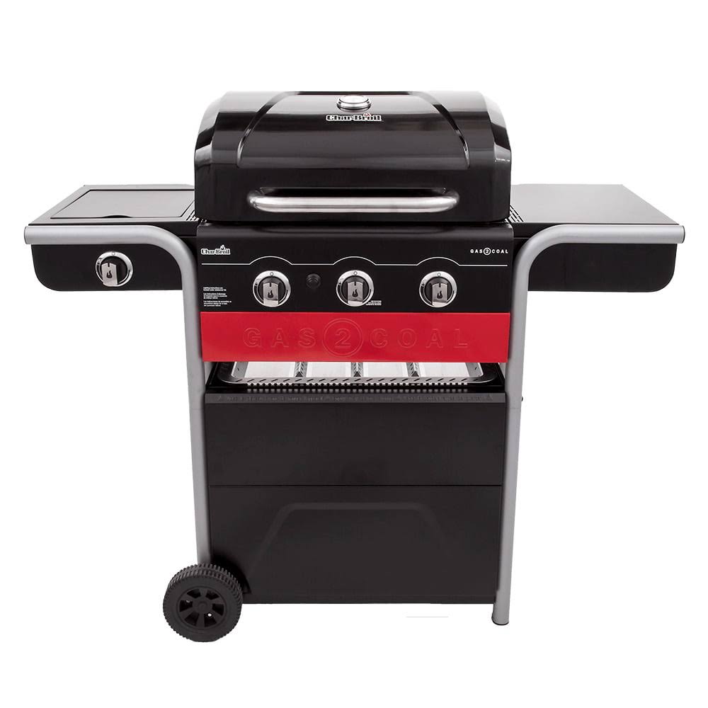Char-Broil Gas2Coal 3-Burner LP Gas   Charcoal Outdoor Combination Grill