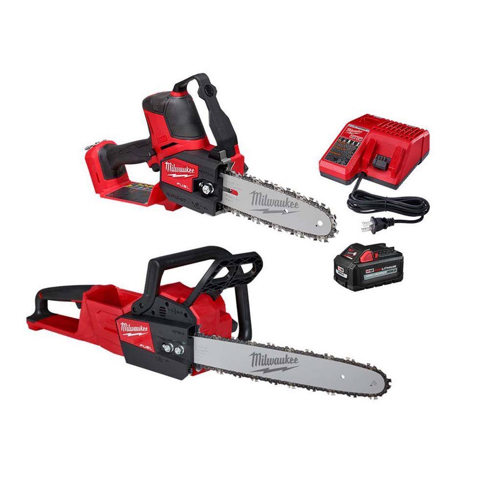 3004-21P-2727-20 M18 FUEL 8 in. 18V Lithium-Ion Brushless Cordless HATCHET Pruning Saw Kit w/16 in. Chainsaw, 6.0 Ah Battery, Charger