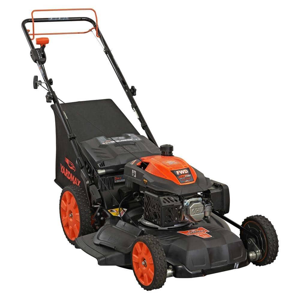 YG2860 22 in. 201 cc SELECT PACE 6 Speed CVT High Wheel FWD 3-in-1 Gas Walk Behind Self Propelled Lawn Mower