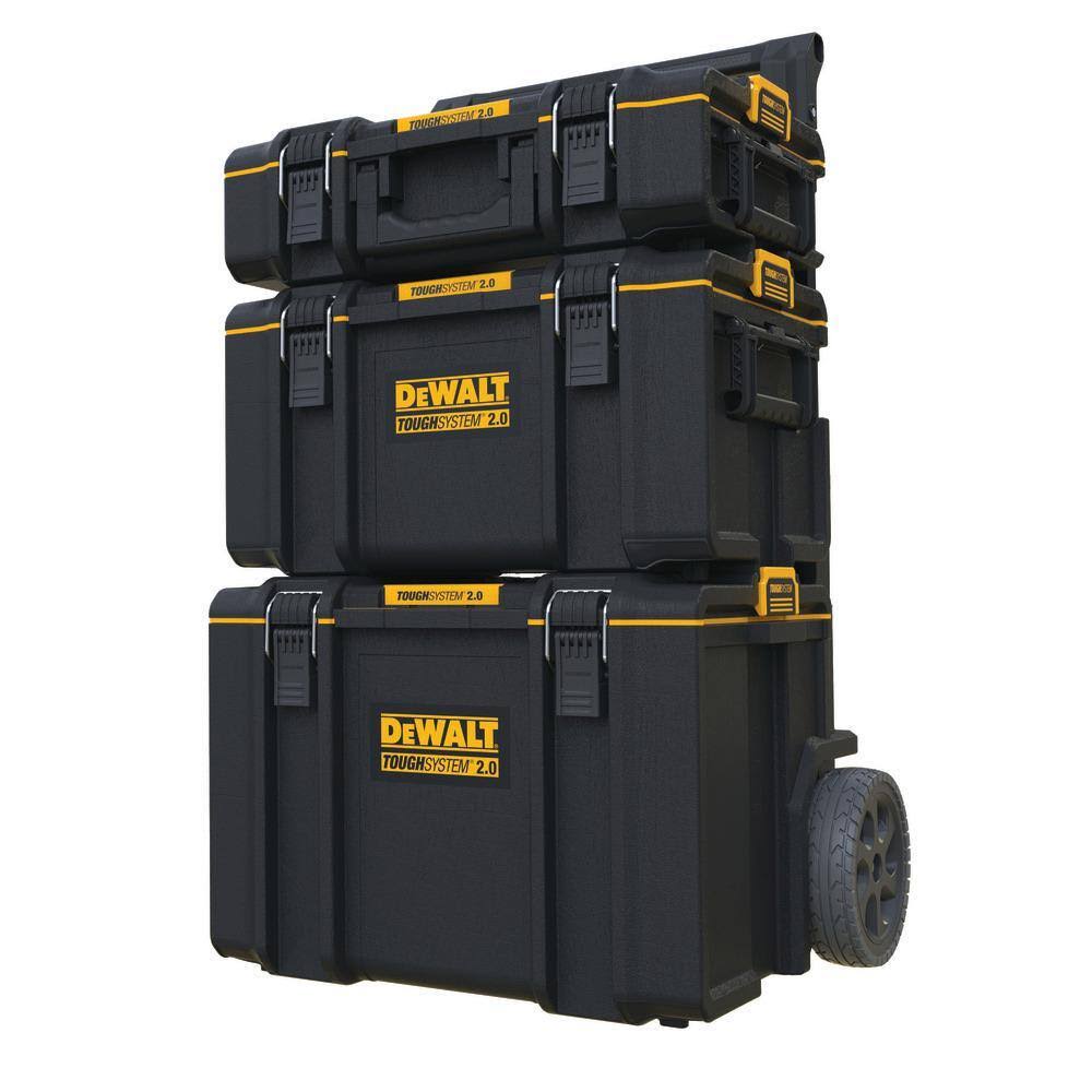 DWST08165W00450 TOUGHSYSTEM 2.0 Small Tool Box, TOUGHSYSTEM 2.0 22 in. Large Tool Box and TOUGHSYSTEM 2.0 24 in. Mobile Tool Box