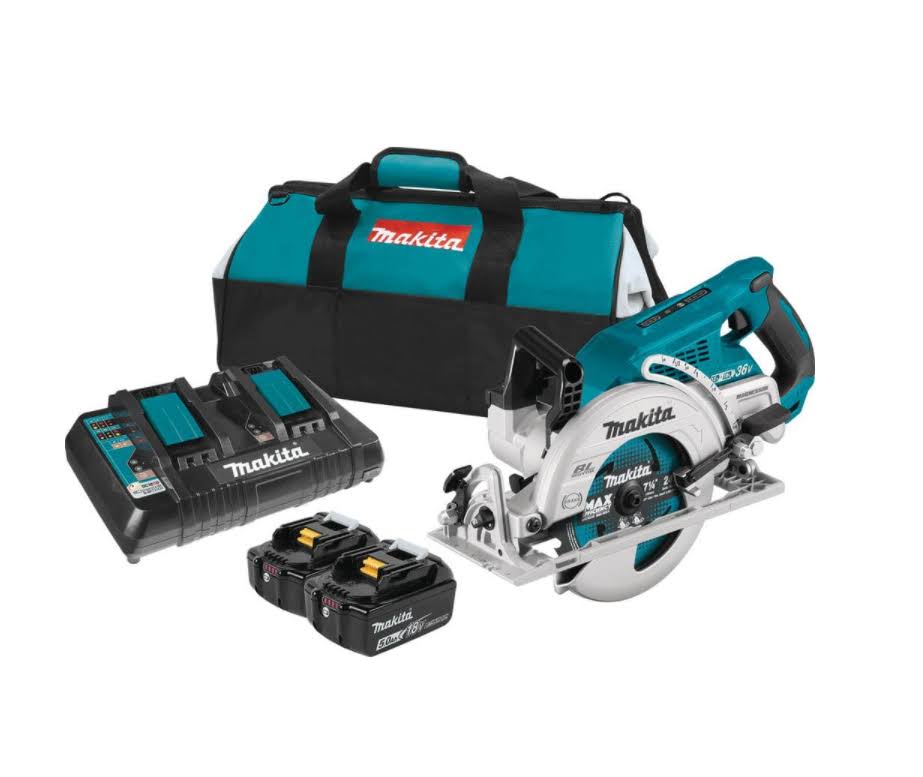 XSR01PT 18-Volt X2 LXT 5.0Ah Lithium-Ion (36-Volt) Brushless Cordless Rear Handle 7-1/4 in. Circular Saw Kit