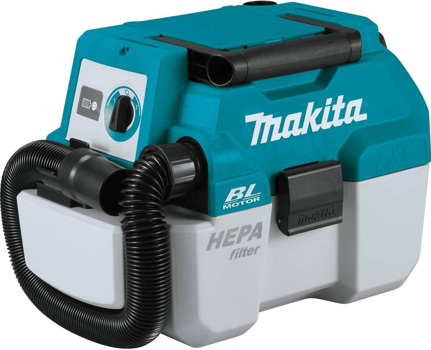 XCV11Z 18V LXT Lithium-Ion Brushless Cordless 2 Gallon HEPA Filter Portable Wet/Dry Dust Extractor/Vacuum, Tool Only