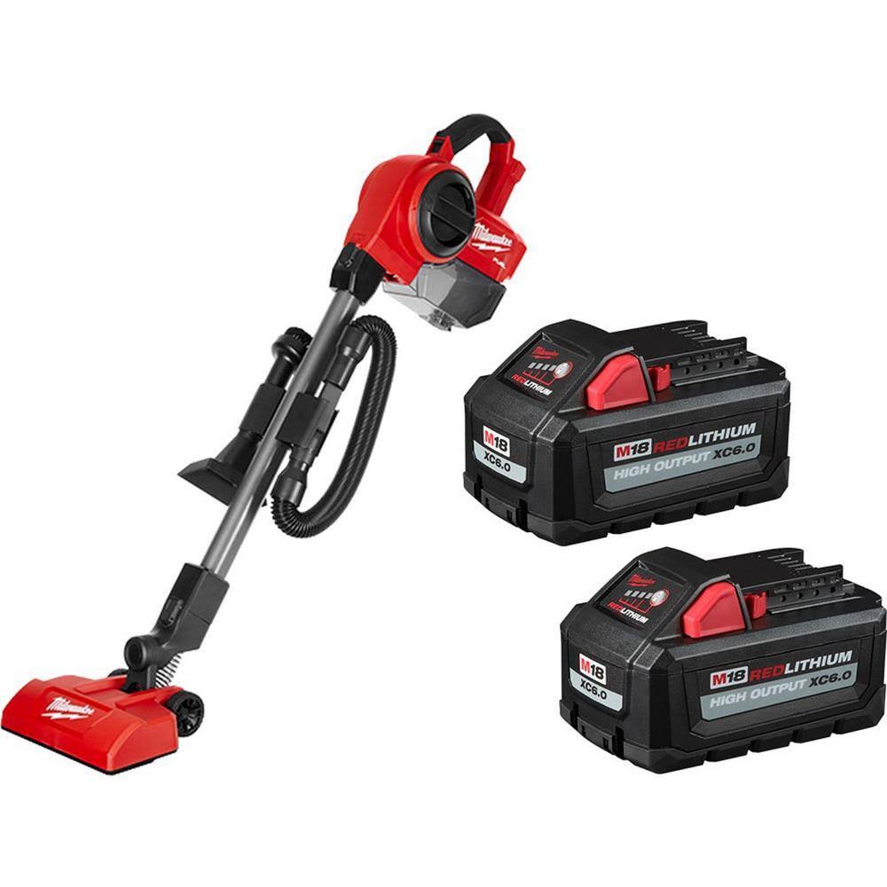 0940-20-48-11-1862 M18 FUEL 18-Volt Lithium-Ion Brushless 0.25 Gal. Cordless Jobsite Vacuum with (2) M18 HIGH OUTPUT 6.0 Ah Batteries