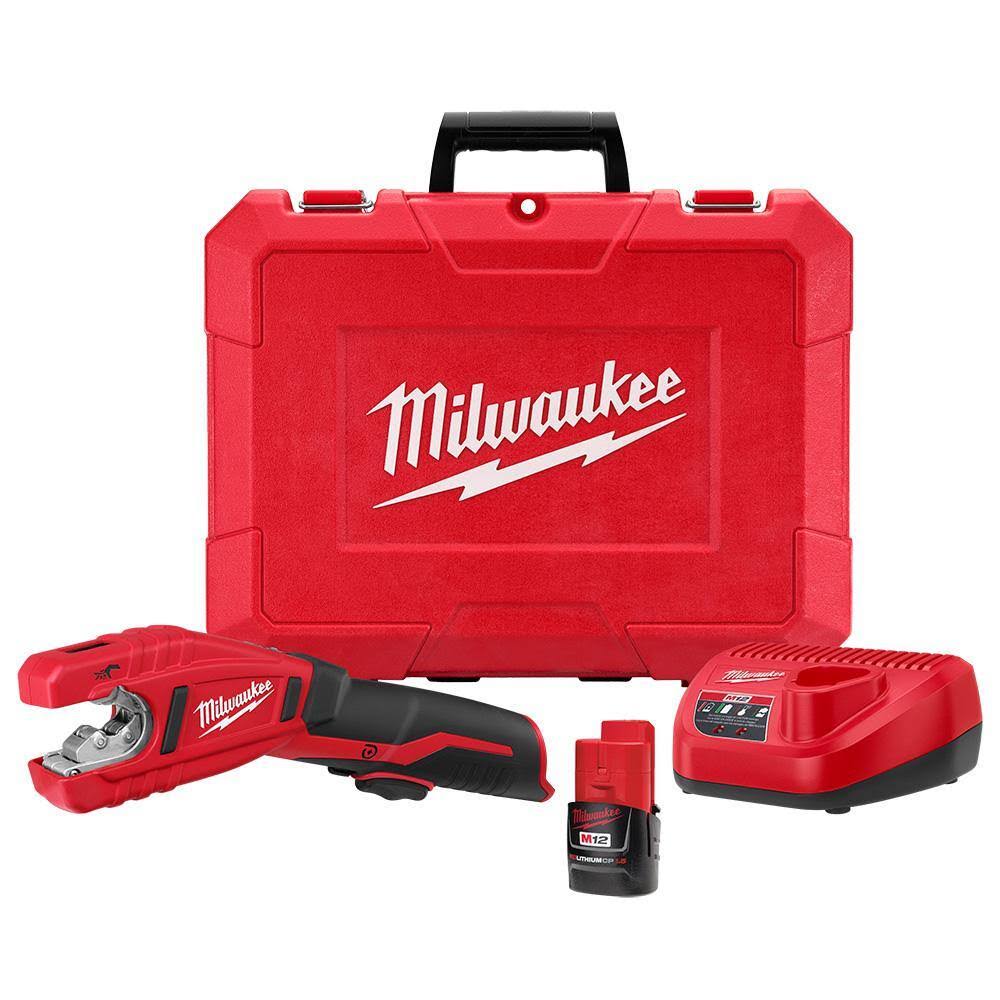 2471-21 M12 12V Lithium-Ion Cordless Copper Tubing Cutter Kit with 1.5 Ah Battery, Charger and Hard Case