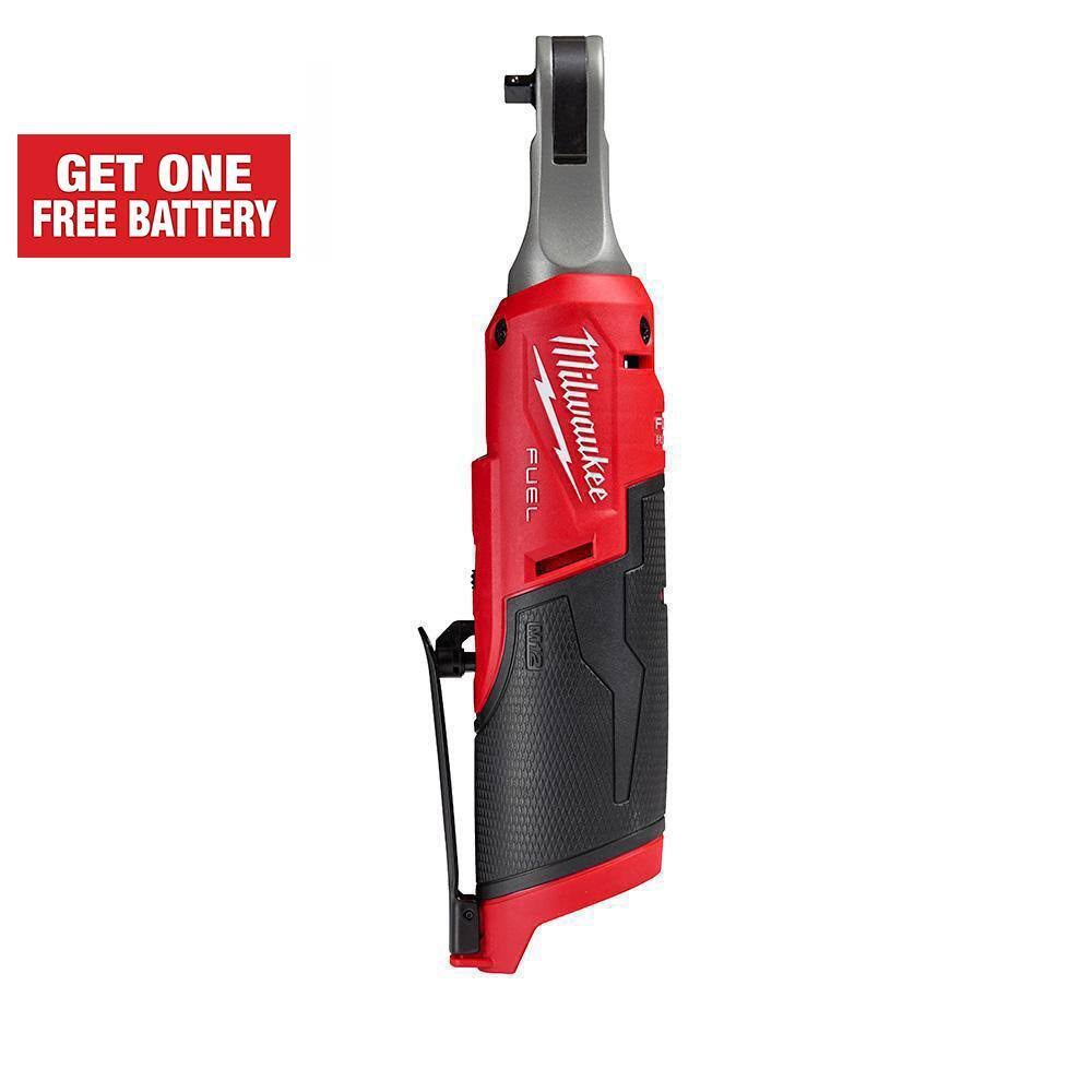 2566-20 M12 FUEL 12V Lithium-Ion Brushless Cordless High Speed 1/4 in. Ratchet (Tool-Only)