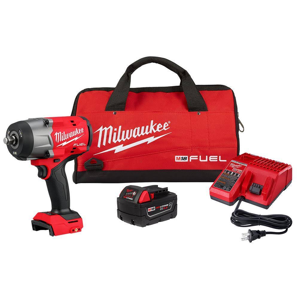 2967-21B M18 FUEL 18V Lithium-Ion Brushless Cordless 1/2 in. Impact Wrench w/Friction  Kit w/One 5.0 Ah Battery and Bag