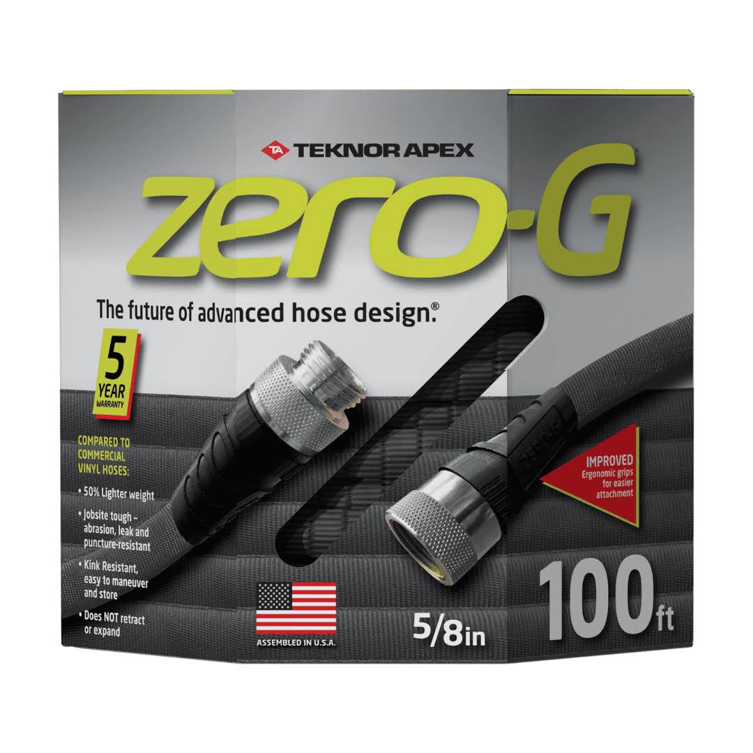 zero-G 4001-100 Garden Hose, 5/8  x 100 , Gray