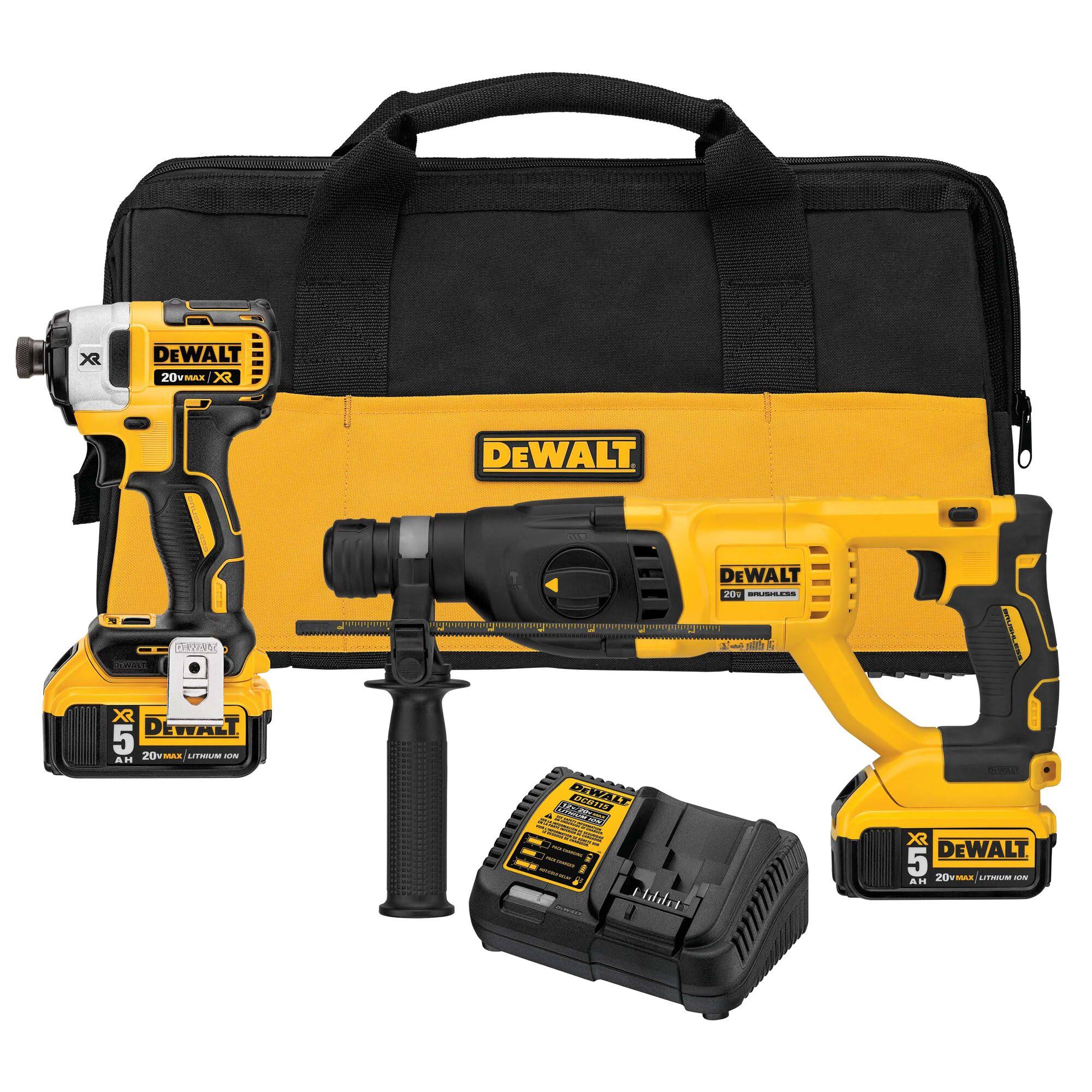 XR 20-volt Max-Amp 1-in Sds-plus Variable Speed Cordless Rotary Hammer Drill (2-Batteries Included)
