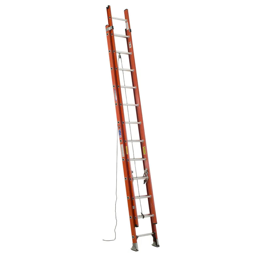 D6200-2 24-ft Fiberglass Type 1a- 300-lb Load Capacity Extension Ladder