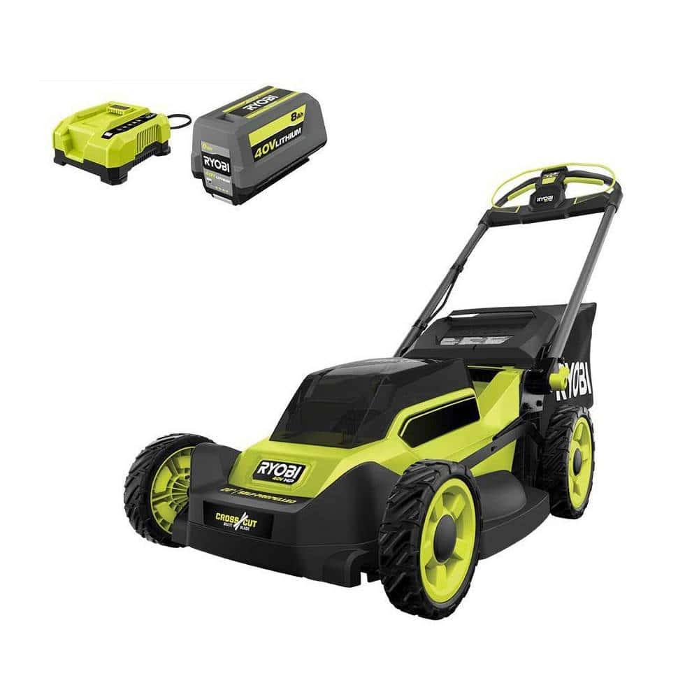 40V HP Brushless 20 in. Cordless Electric Battery Multi-Blade Walk Behind Self-Propelled Mower   8.0Ah Battery   Charger