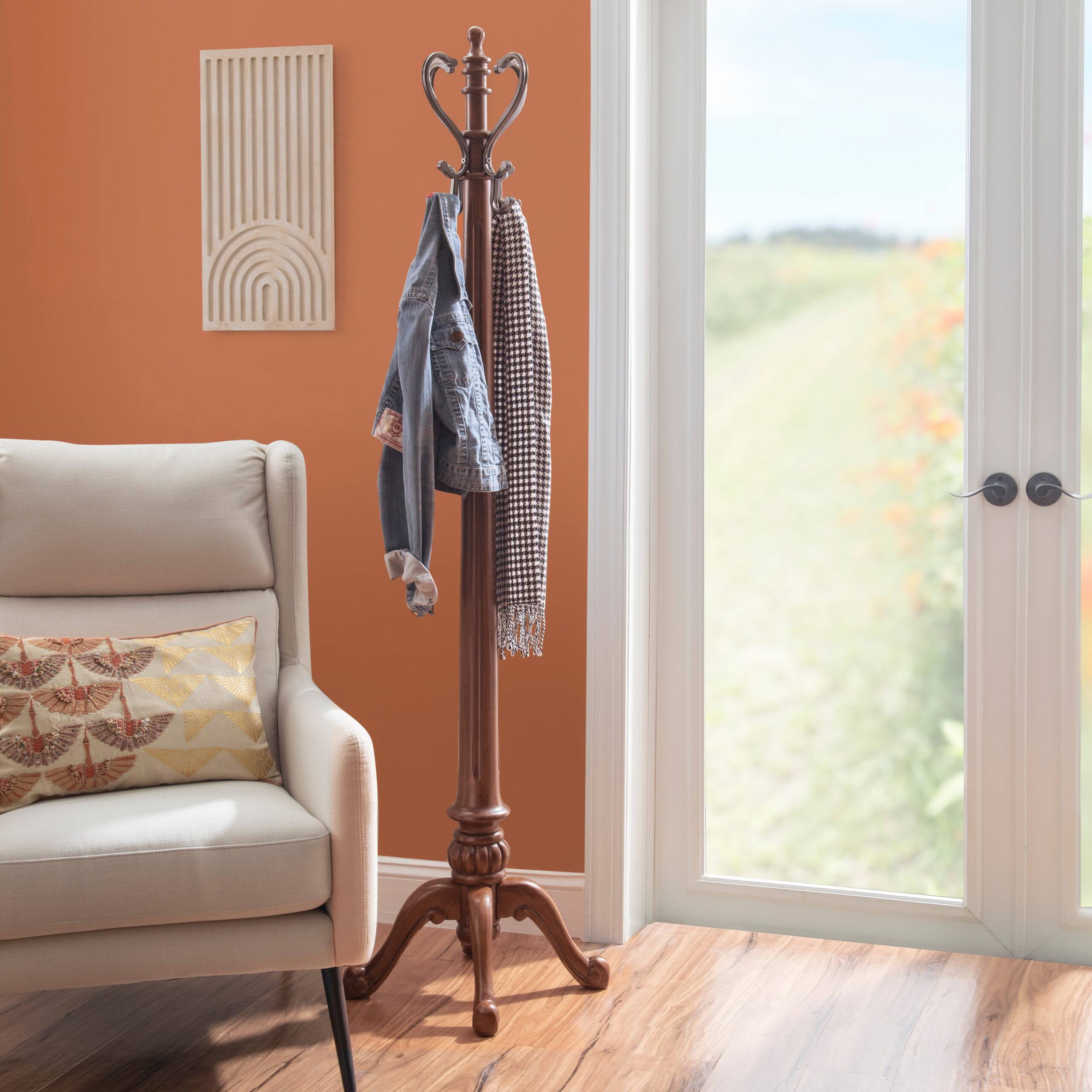 Barrier Reef Coat Racks, Lightly Distressed  Warm Nut Brown