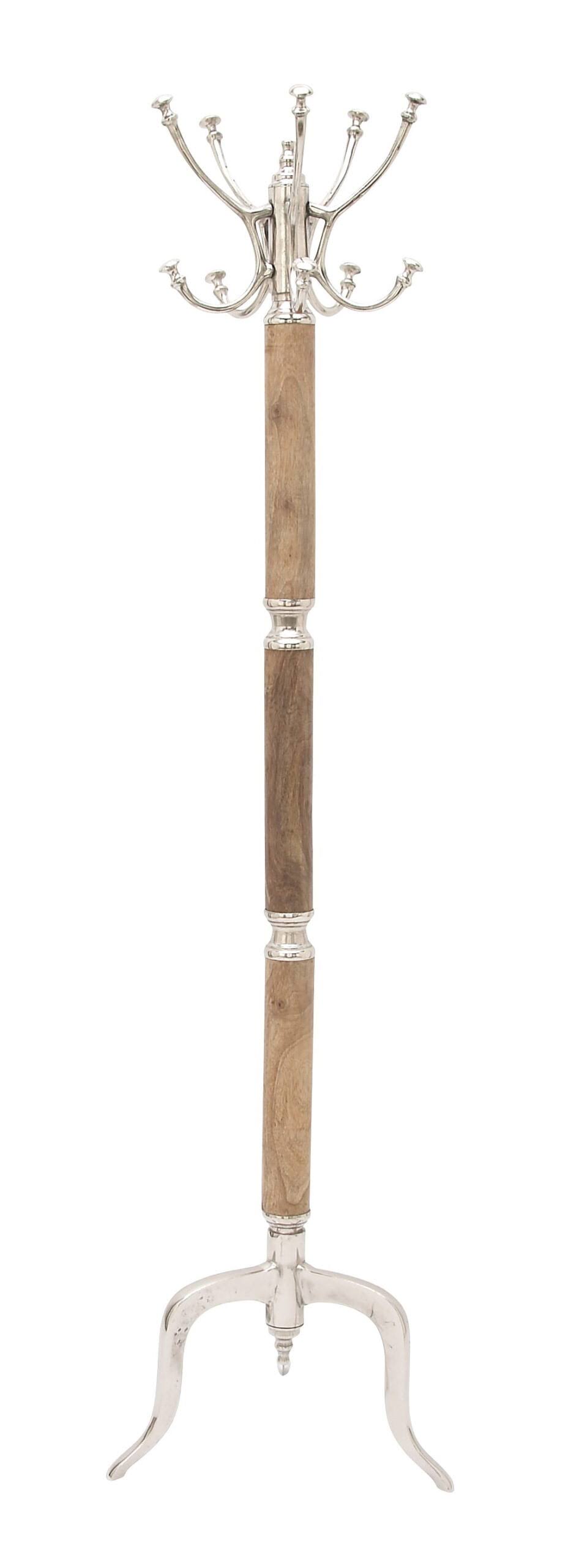 DecMode 19  x 72  Silver Aluminum Coat Rack, 1-Piece