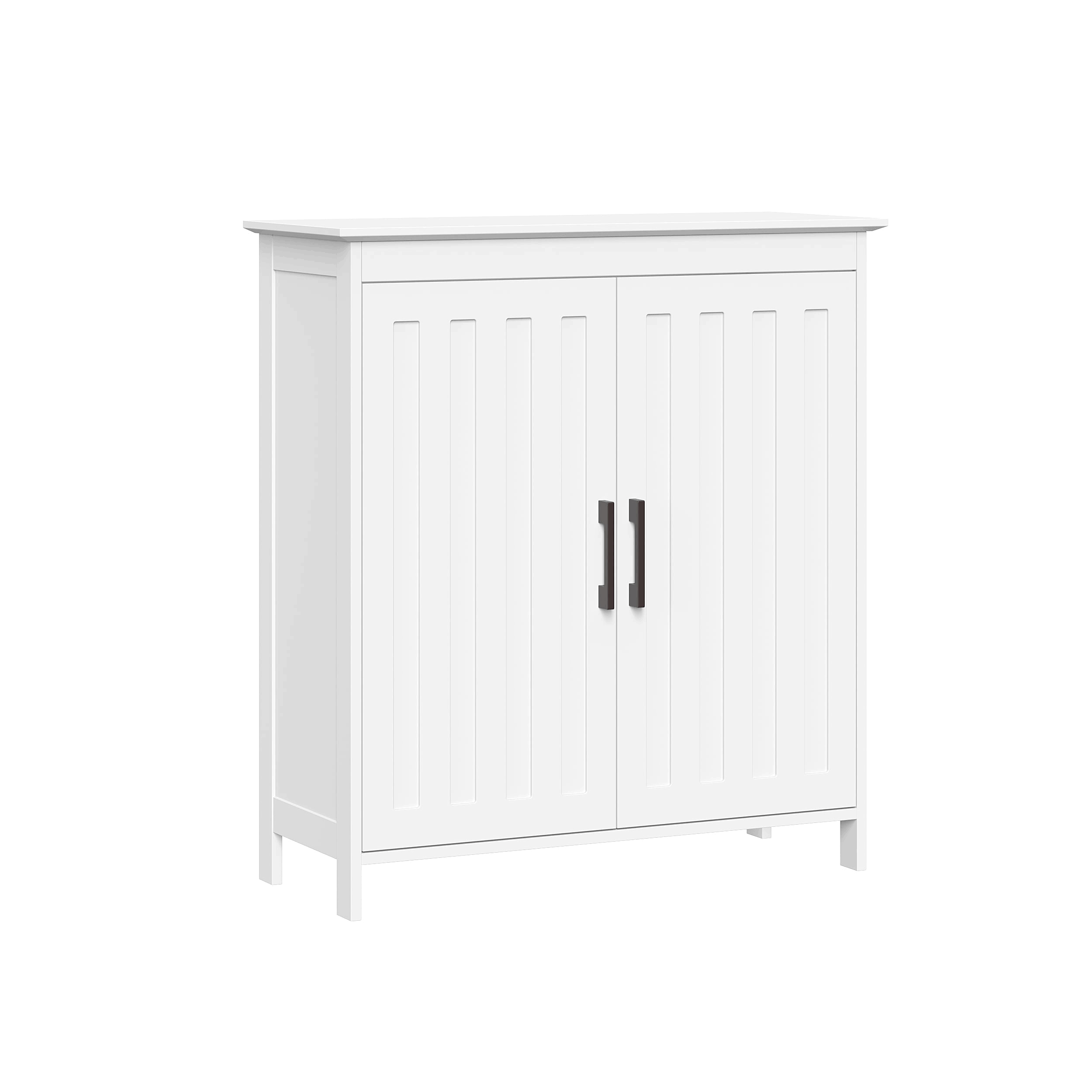 Home Monroe Two-Door Floor Cabinet   White
