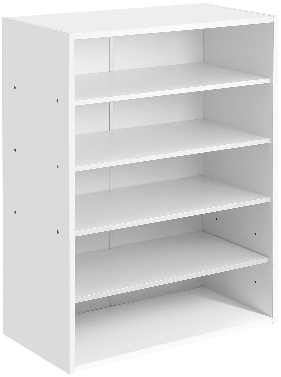 Shoe Rack for Entryway, HAIOOU 5 Tiers 15 Pair Wooden Shoe Rack Organizer Stand for Entryway Closet, White