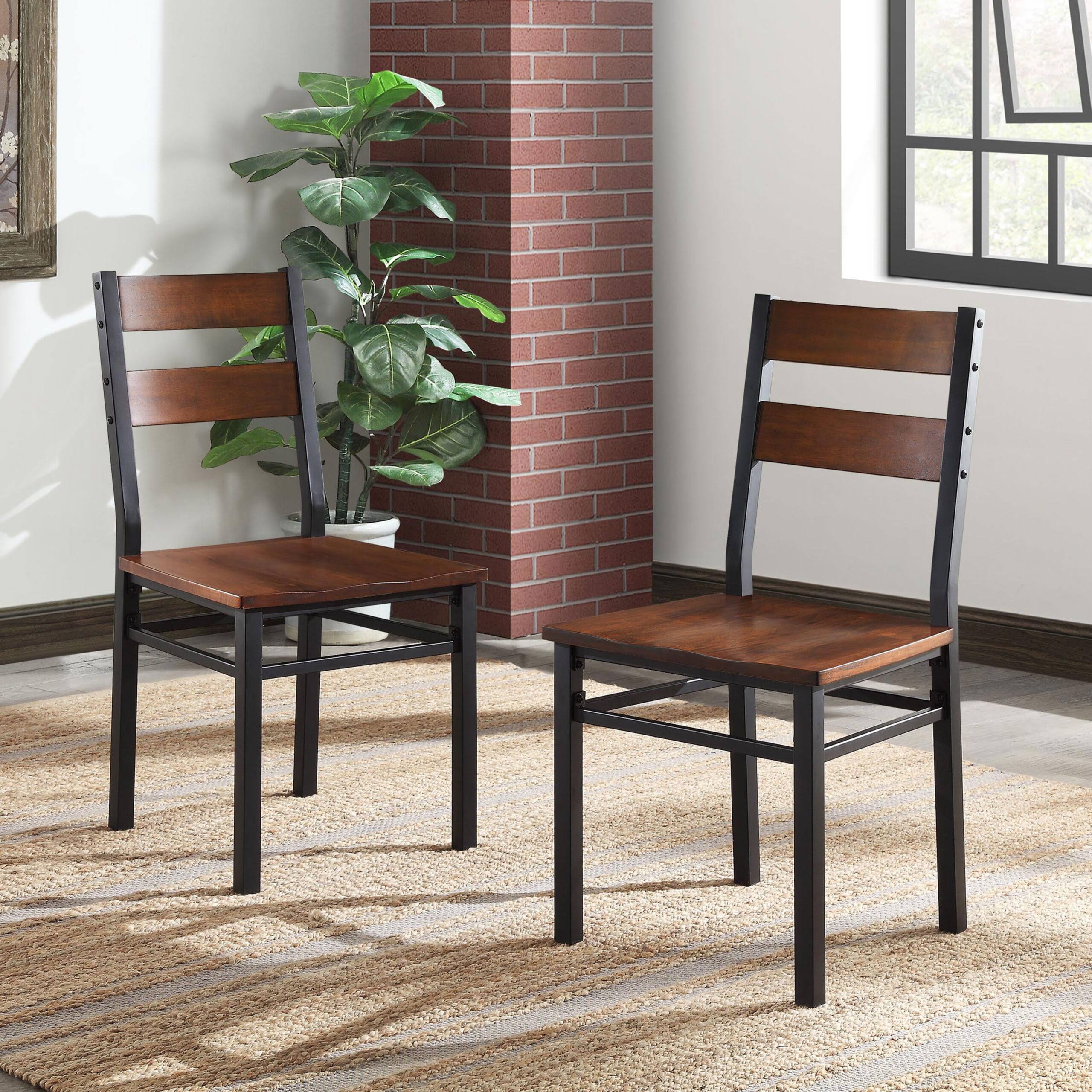 Gardens Austen Dining Chairs, 2-Pack, Vintage Oak