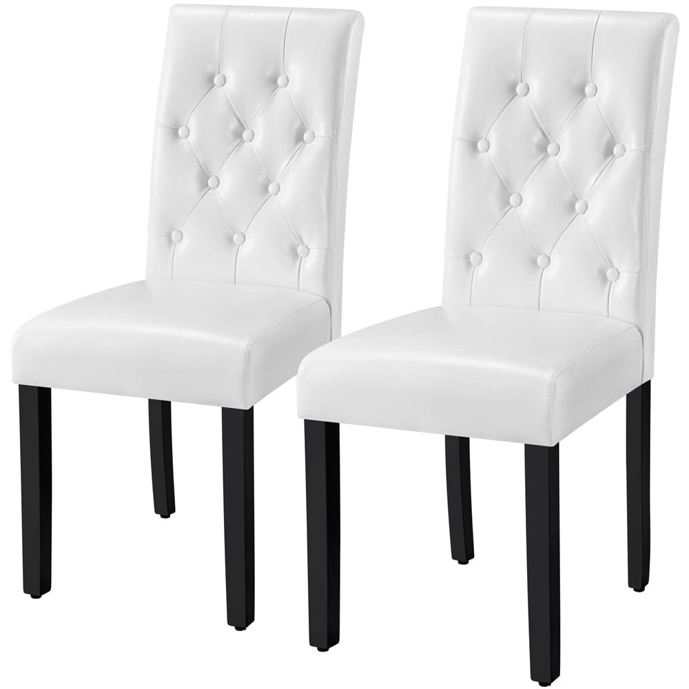 Dining Chair, Set of 2, White