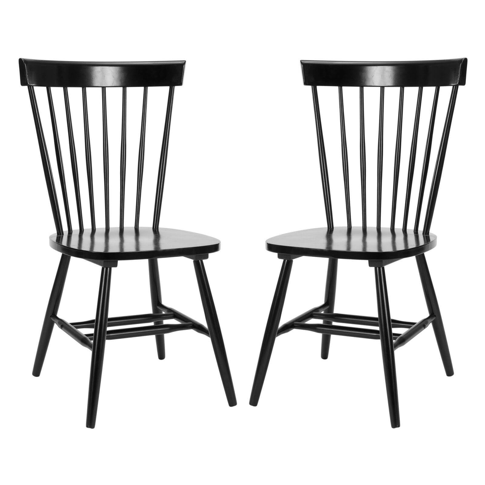 SAFAVIEH Parker 17 H Spindle Dining Chair Set of 2 Black