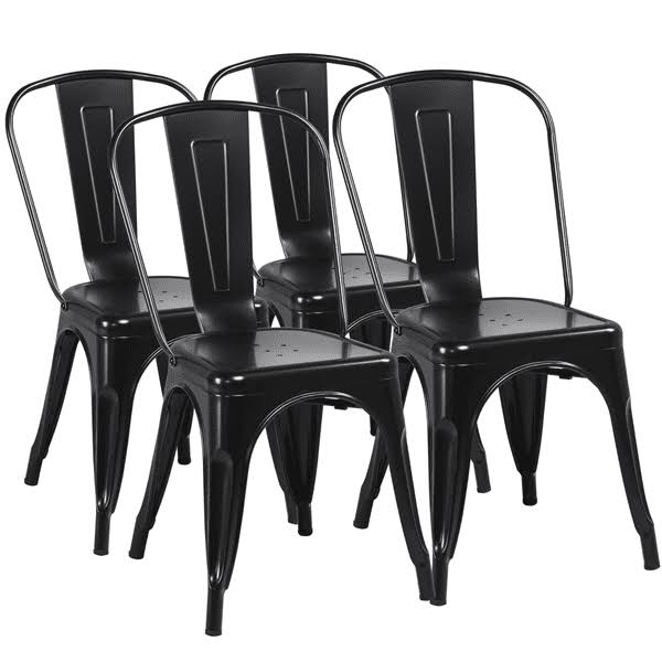 Dining Chair, Set of 4, Black
