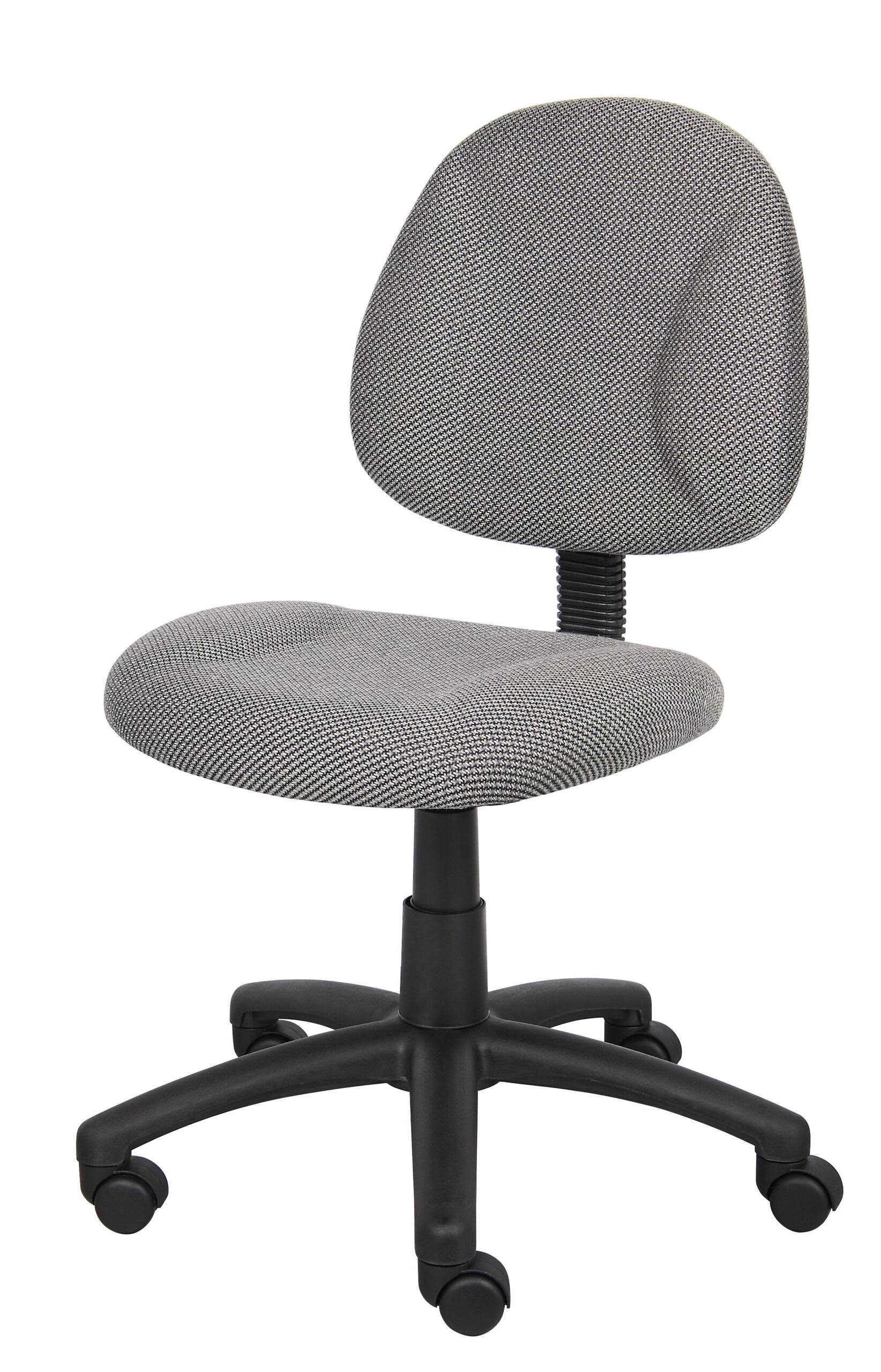 Boss Office   Home Beyond Basics Adjustable Office Task Chair without Arms, Gray