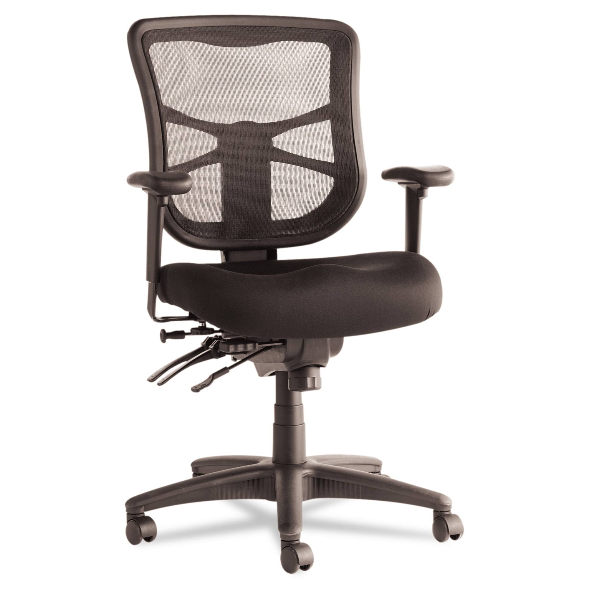 Alera ALEEL42ME10B 17.7 in.   21.4 in. Seat Height Elusion Series Mesh Mid-Back Task Office Chair Supports up to 275 lbs.   Black