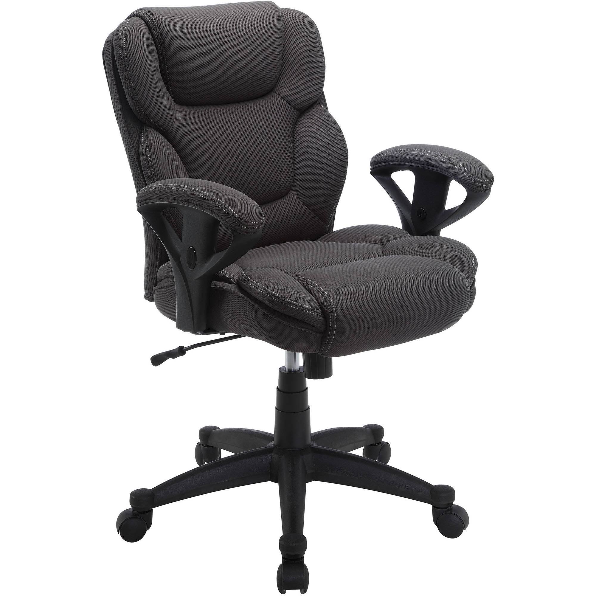 Big   Tall Fabric Manager Office Chair, Supports up to 300 lbs, Gray