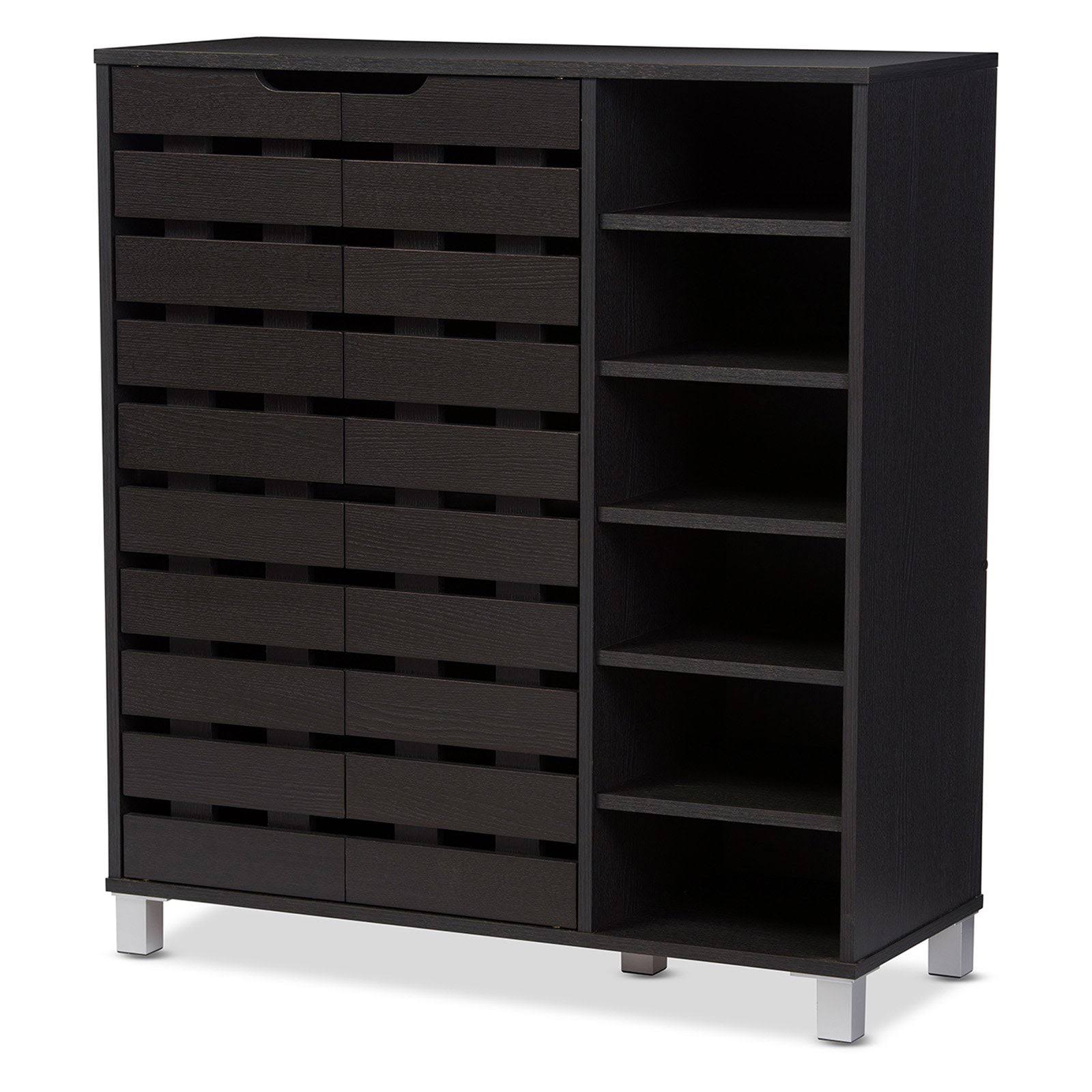 Shirley 2 Door Shoe Cabinet, Brown