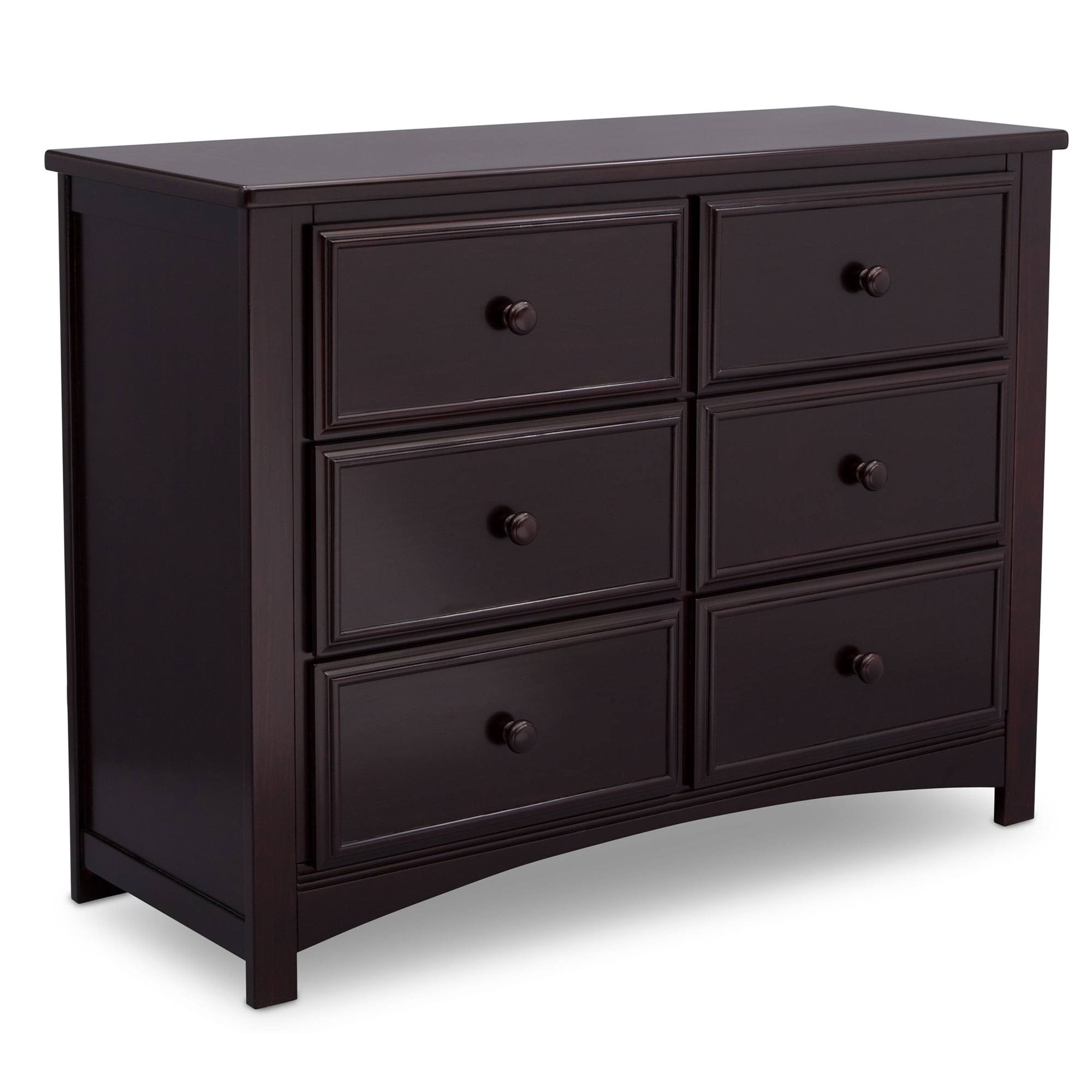 Mason Universal 6 Drawer Dresser, Greenguard Gold Certified, Dark Chocolate