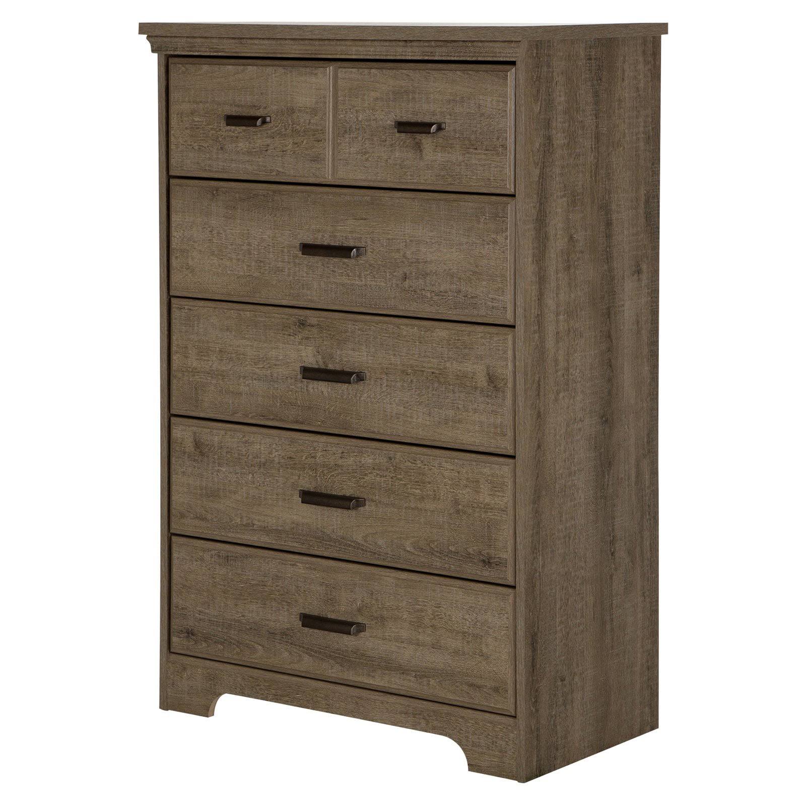 Shore Versa 5 Drawer Chest, Oak