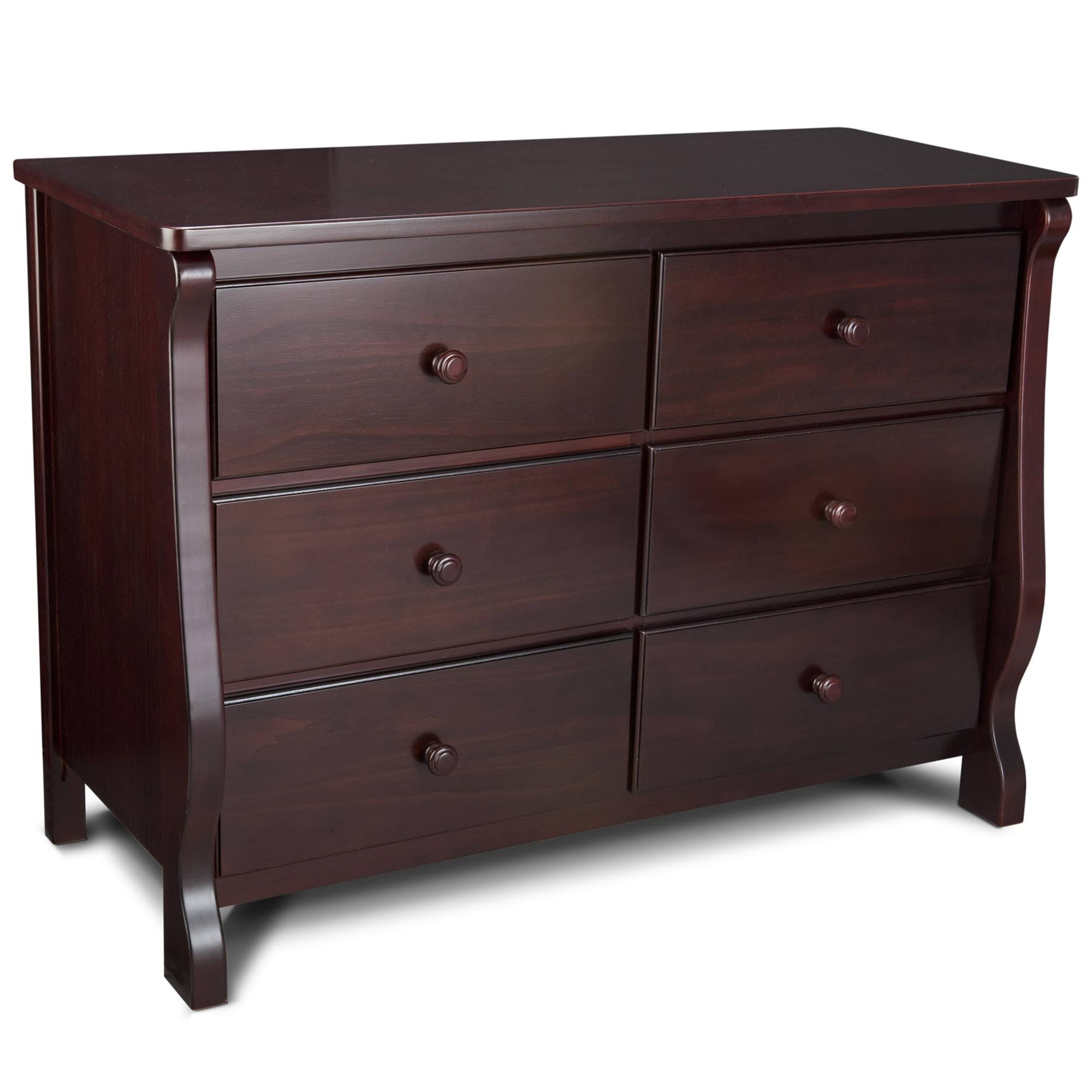 6 Drawer Dresser, Greenguard Gold Certified, Espresso Cherry