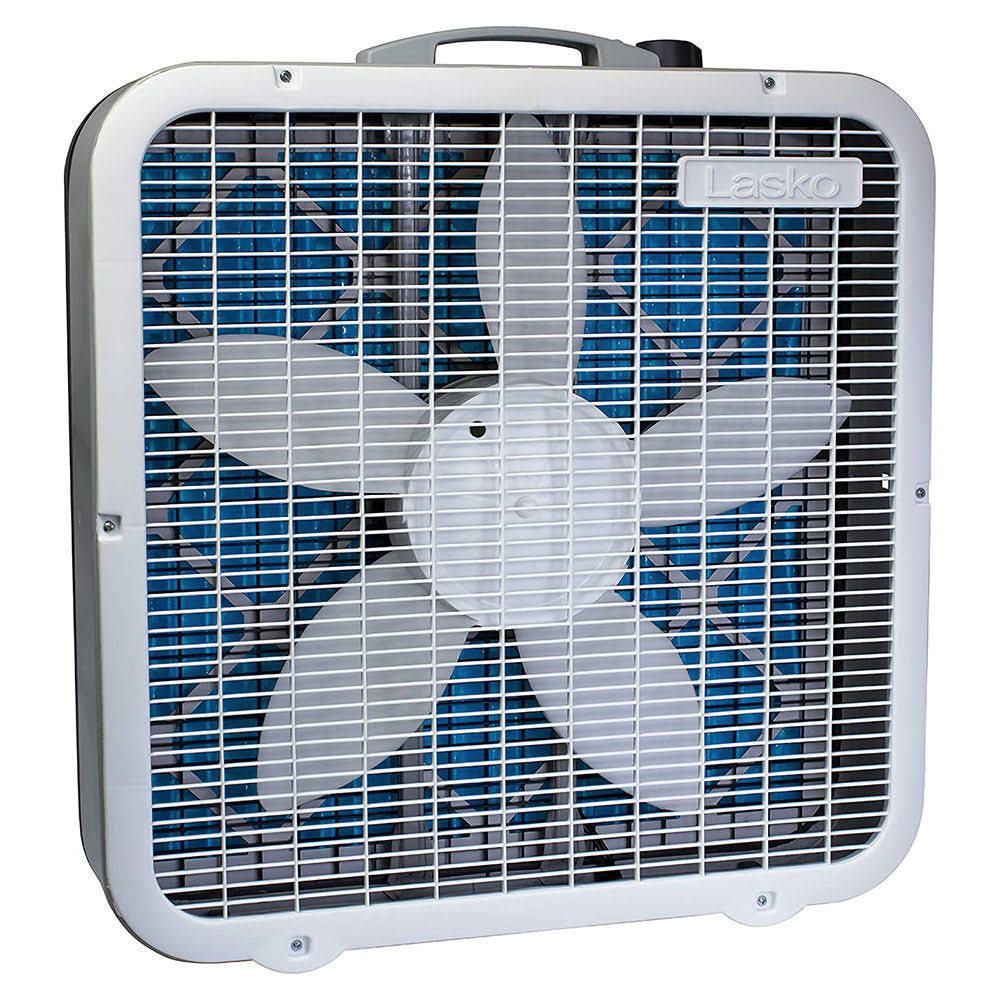 Portable Home Office 3 Speed Air Purifier Machine Box Fan, White
