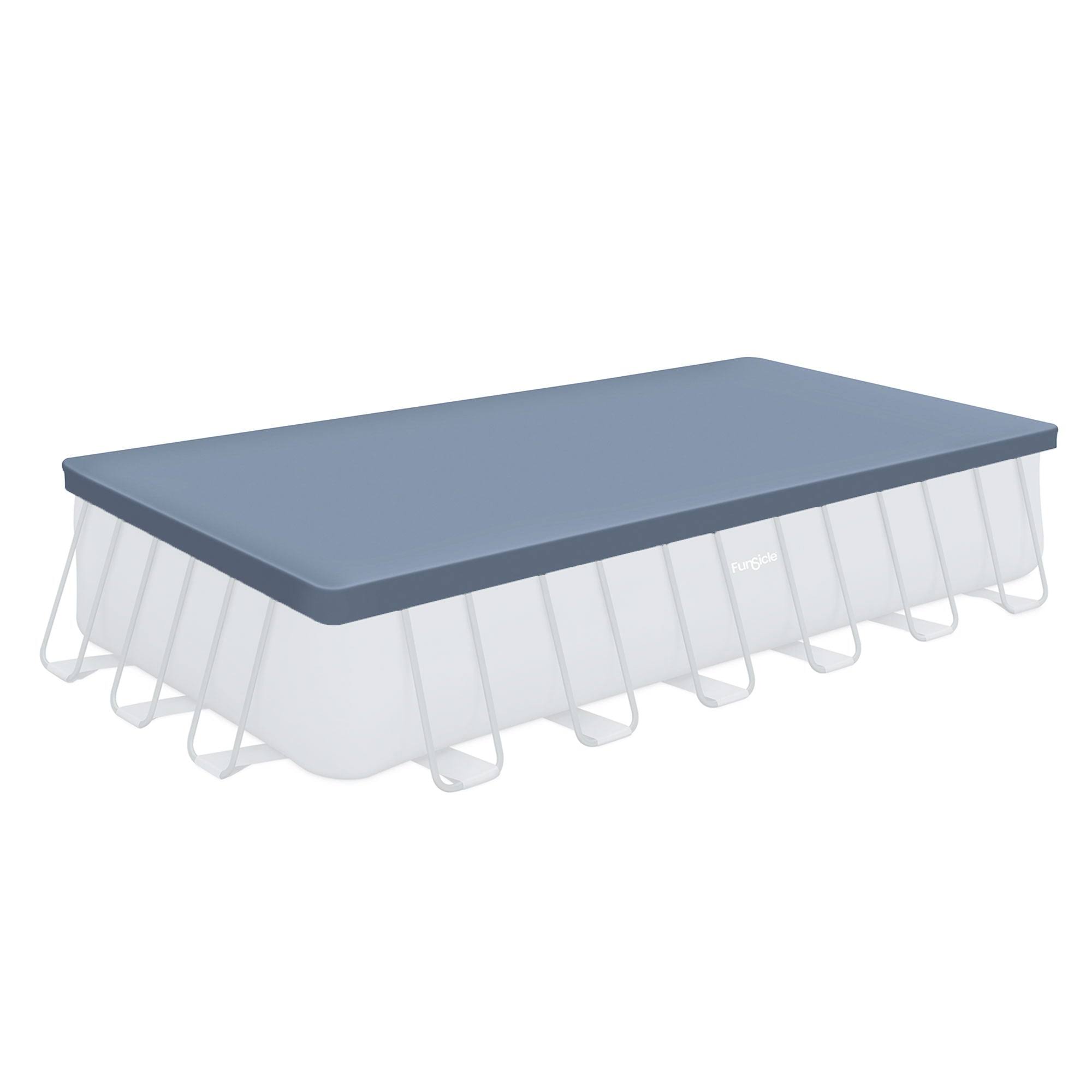 24’ Durable Rectangular Pool Cover for Oasis and Activity Pools, Gray