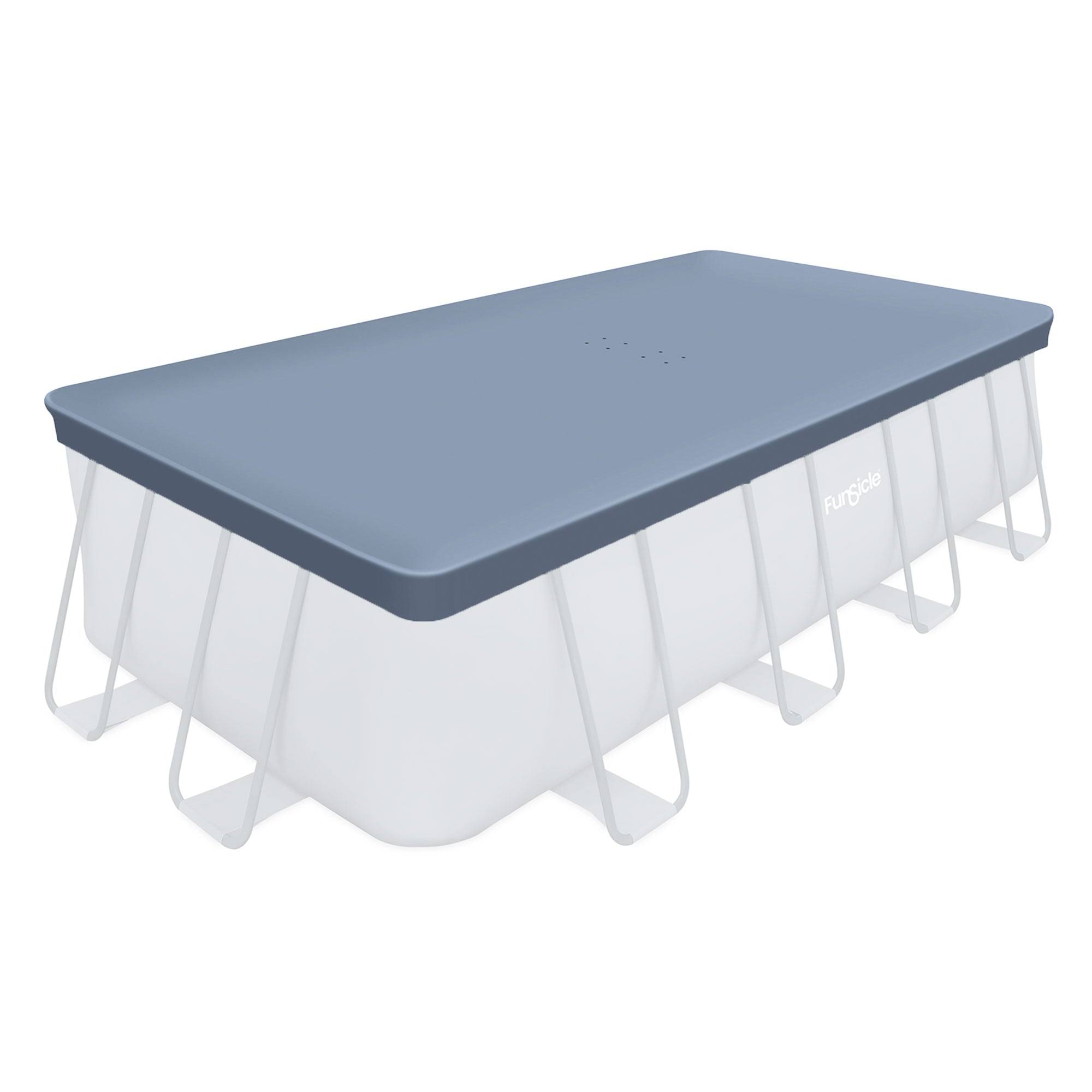 18’ Durable Rectangular Pool Cover for Oasis and Activity Pools, Gray