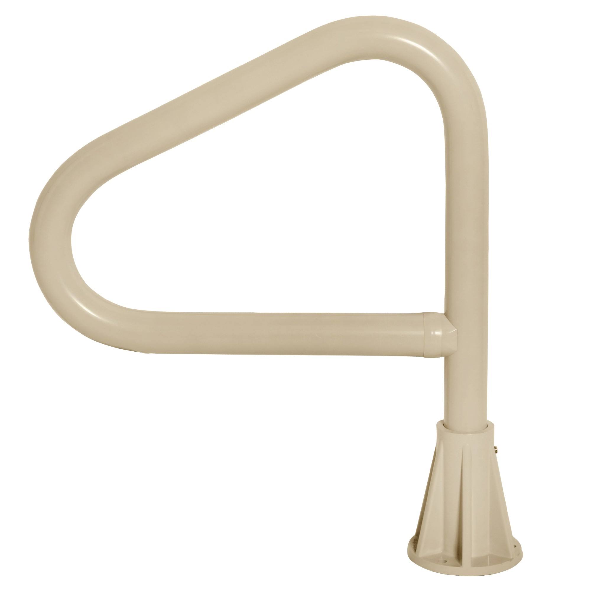24 Inch Steel In-Ground Hot Tub Spa Floor Rail w/Lift & Turn Base, Beige