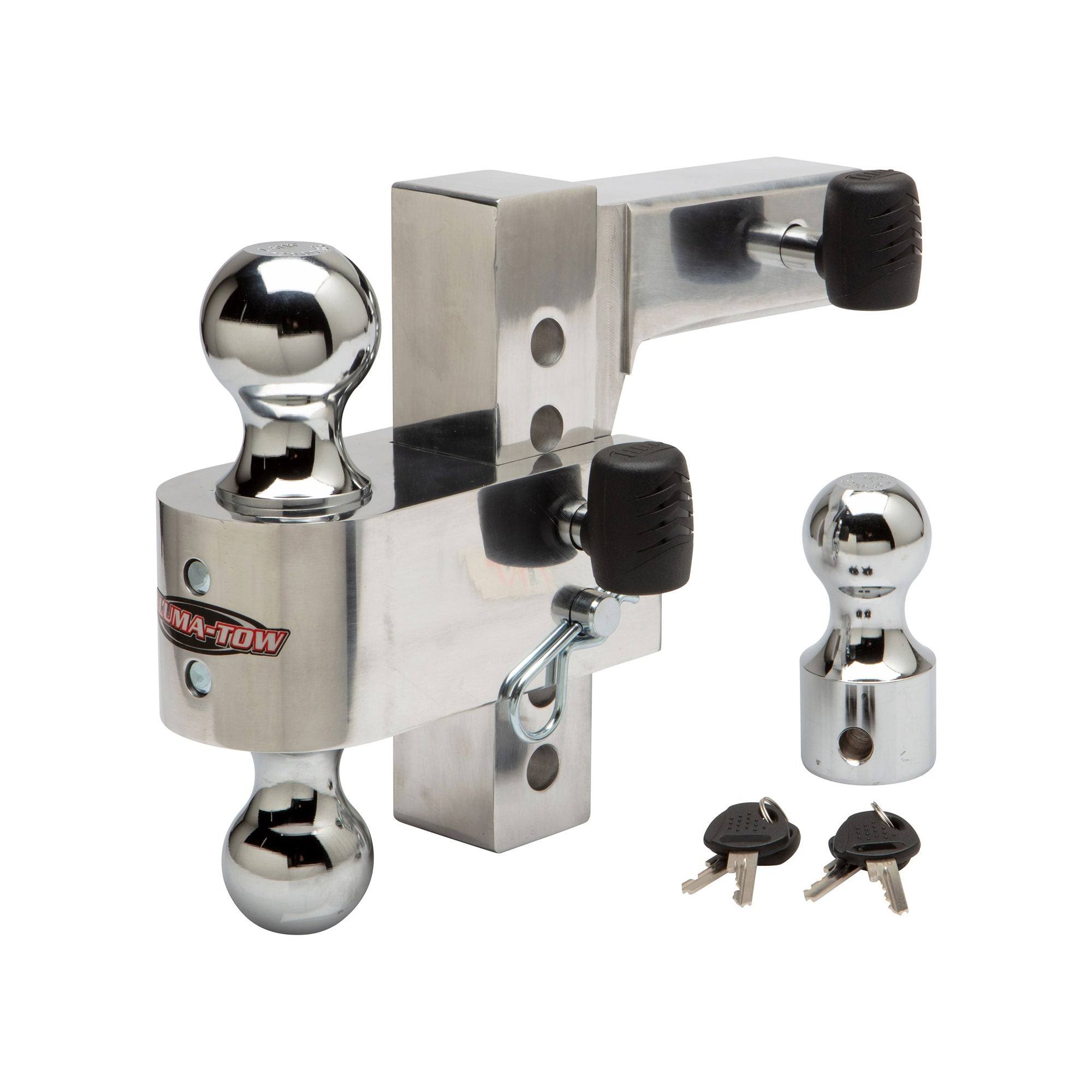 Adjustable Aluminum Tow Truck Car Trailer Hitch Mount 6 Inch Drop