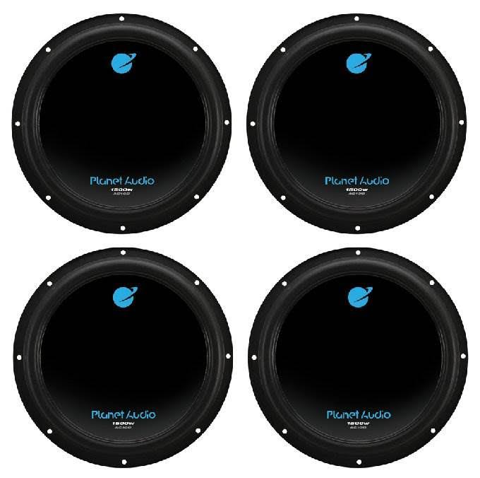 4) AC10D 10 6000W Power Car Audio Subwoofers Power Subs Woofers