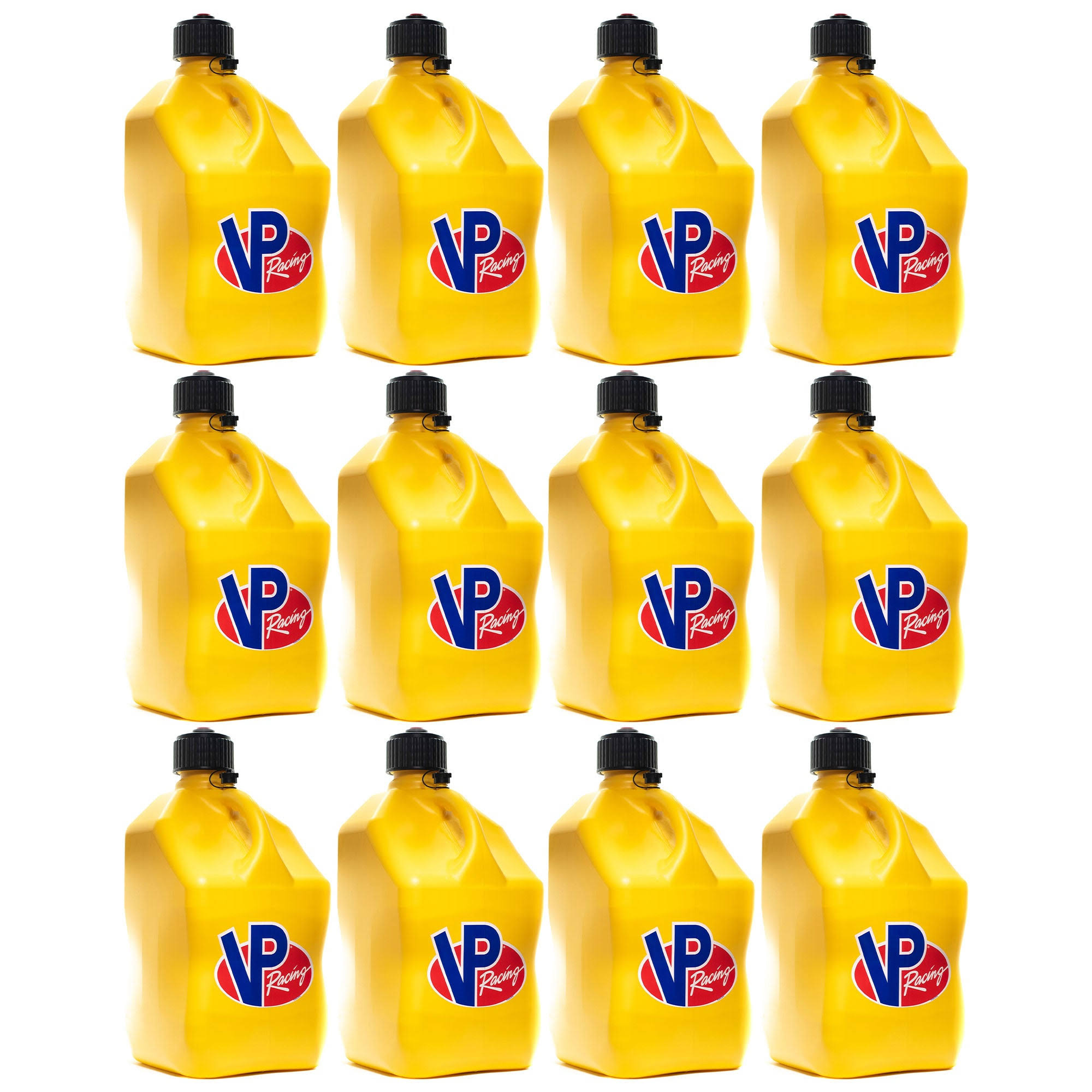 5.5 Gallon Container Utility Jug, Yellow (12 Pack)
