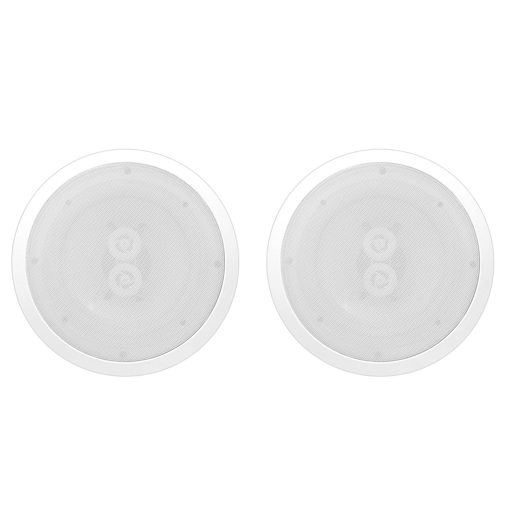 6.5 Inch 300W Home Audio In-Ceiling or Outdoor Speaker Waterproof (2 Pack)