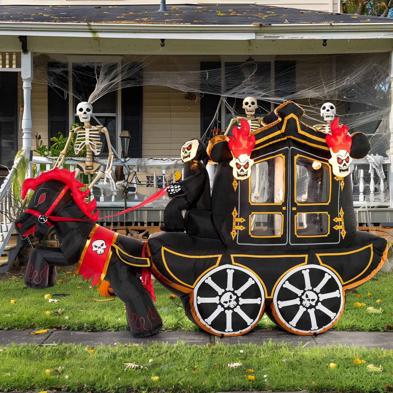 10ft Carriage Halloween Inflatable