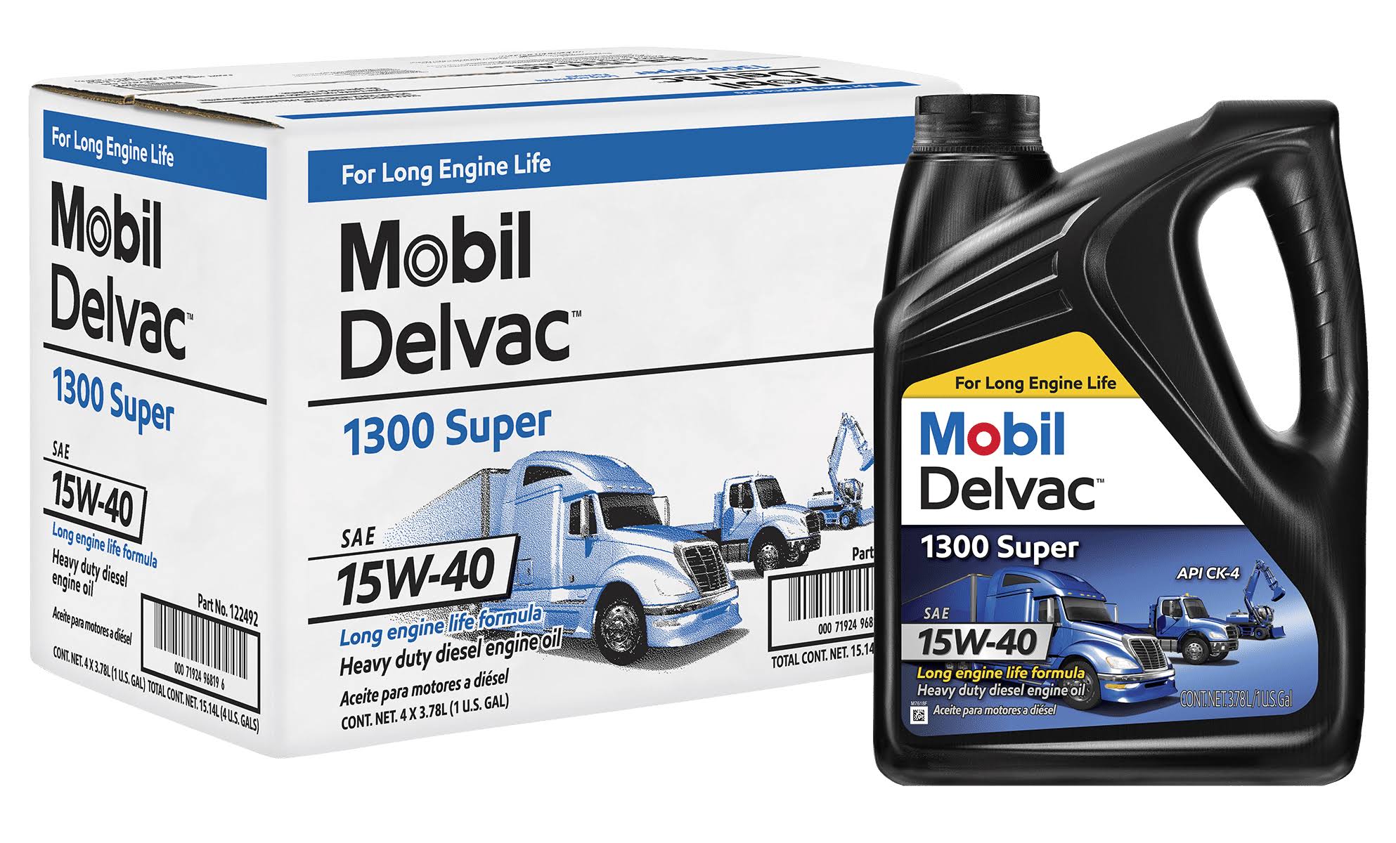 1300 Super Heavy Duty Synthetic Blend Diesel Engine Oil 15W-40, 1 Gal (4 pack)